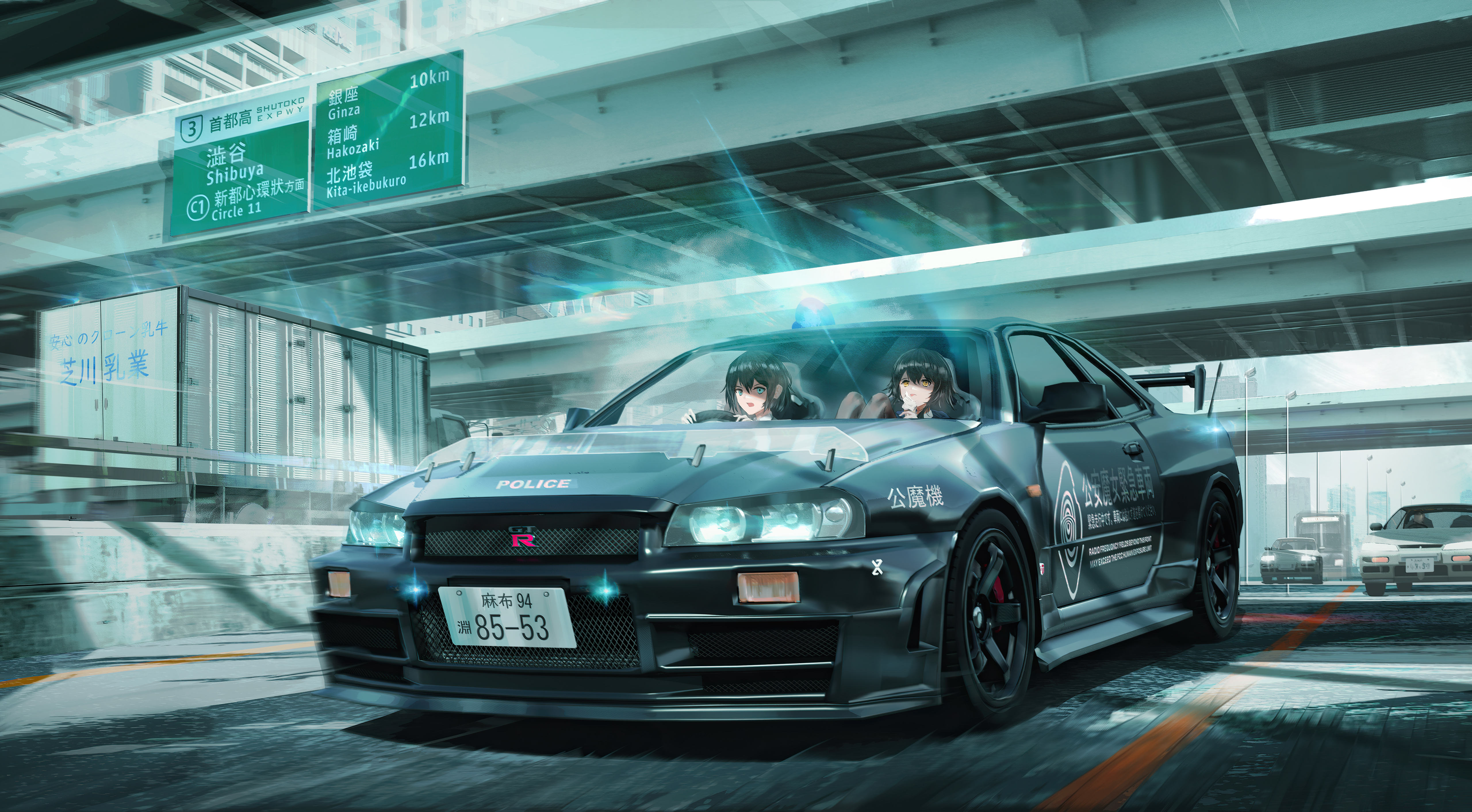 Nissan Gtr R34 Anime Girl 5k, HD Anime, 4k Wallpaper, Image, Background, Photo and Picture