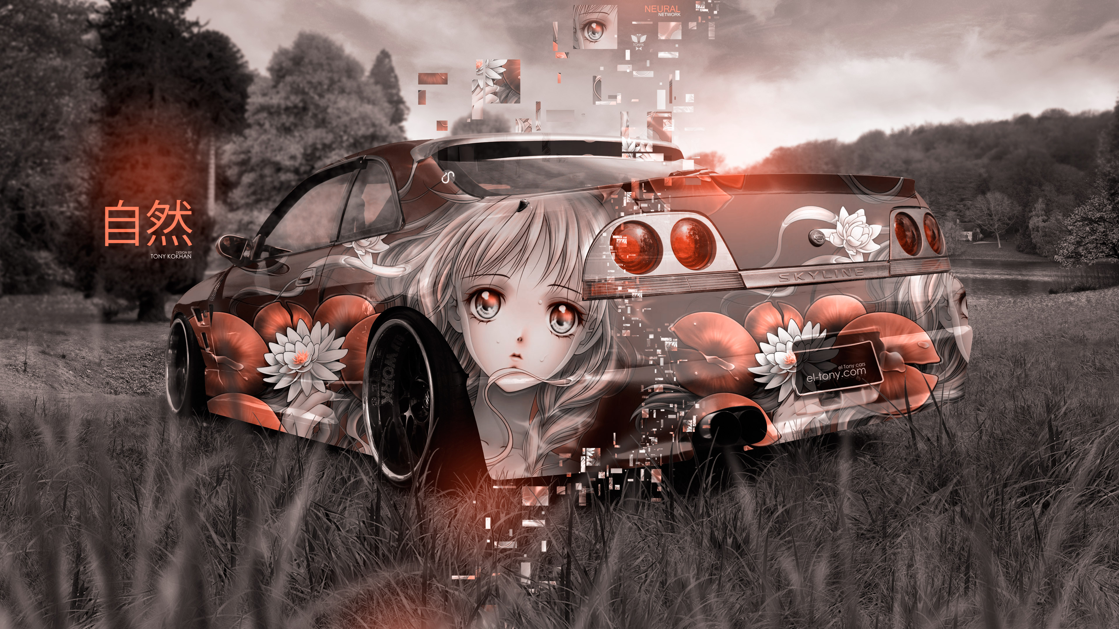 hagane miku, Nissan Skyline R34, anime girls, Japanese cars, car, video  games | 1080x1921 Wallpaper - wallhaven.cc