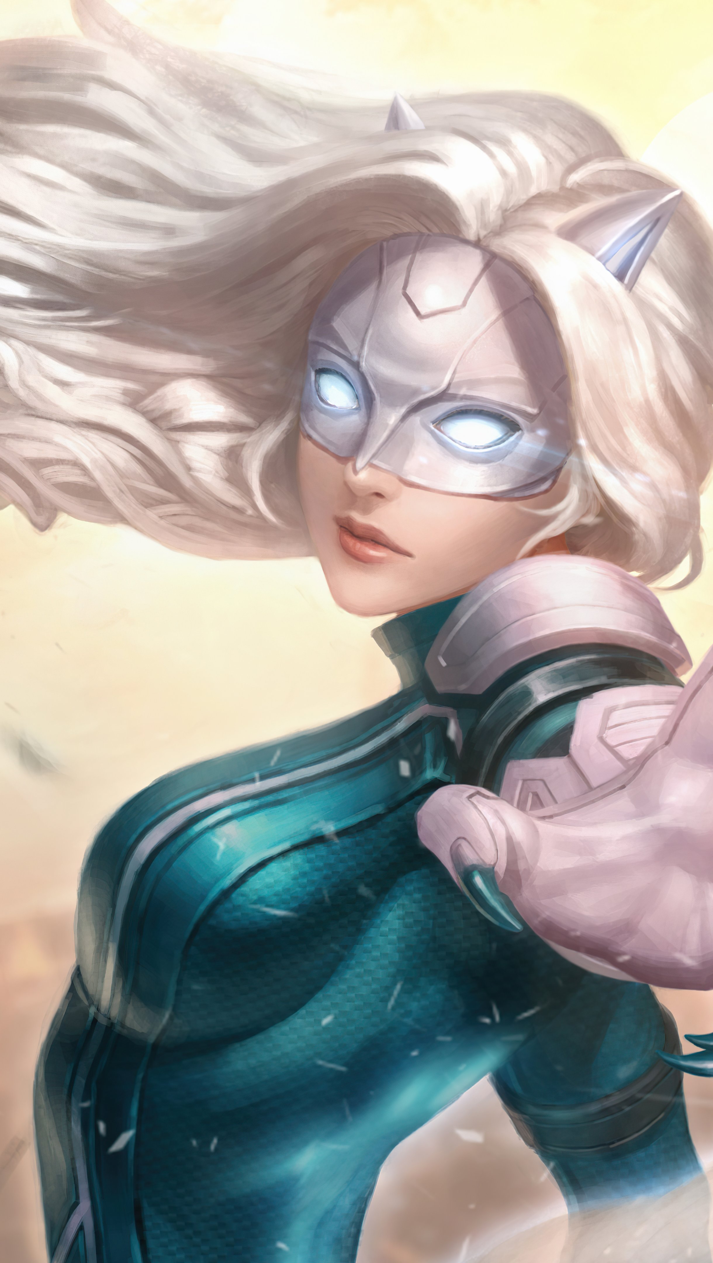 White Fox Fanart Marvel Wallpaper 8k Ultra HD