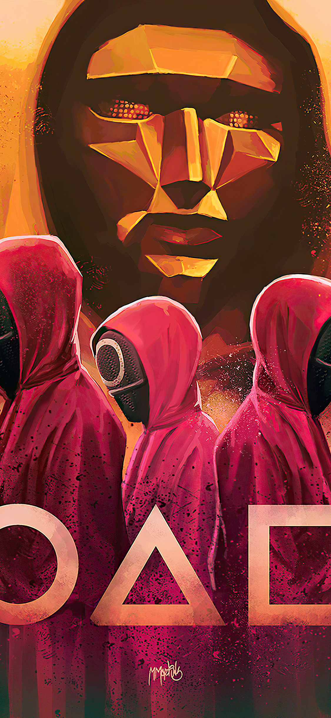 Squid Game Fanart 4k iPhone XS, iPhone 10, iPhone X HD 4k Wallpaper, Image, Background, Photo and Picture