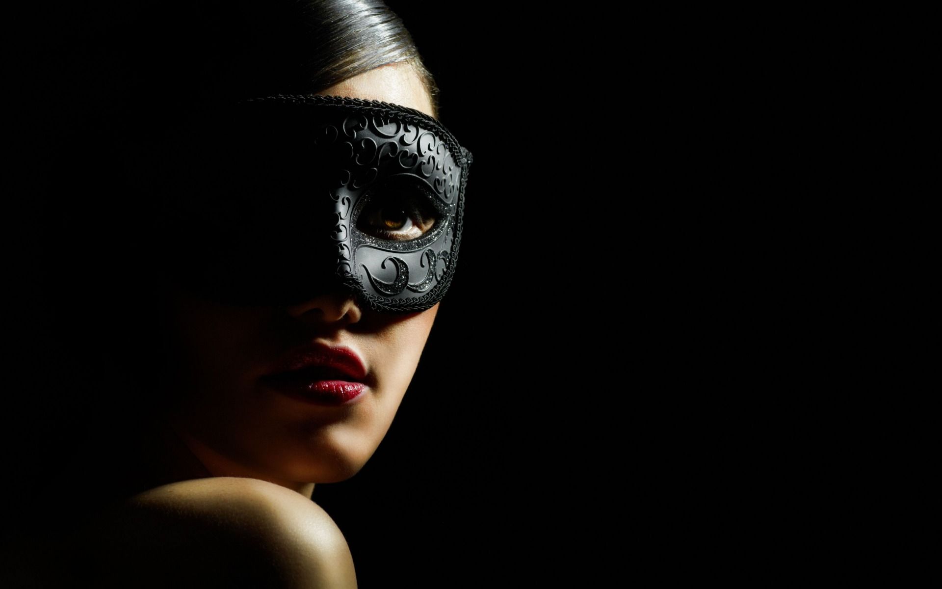 Party Mask Girl Wallpapers Wallpaper Cave 4065