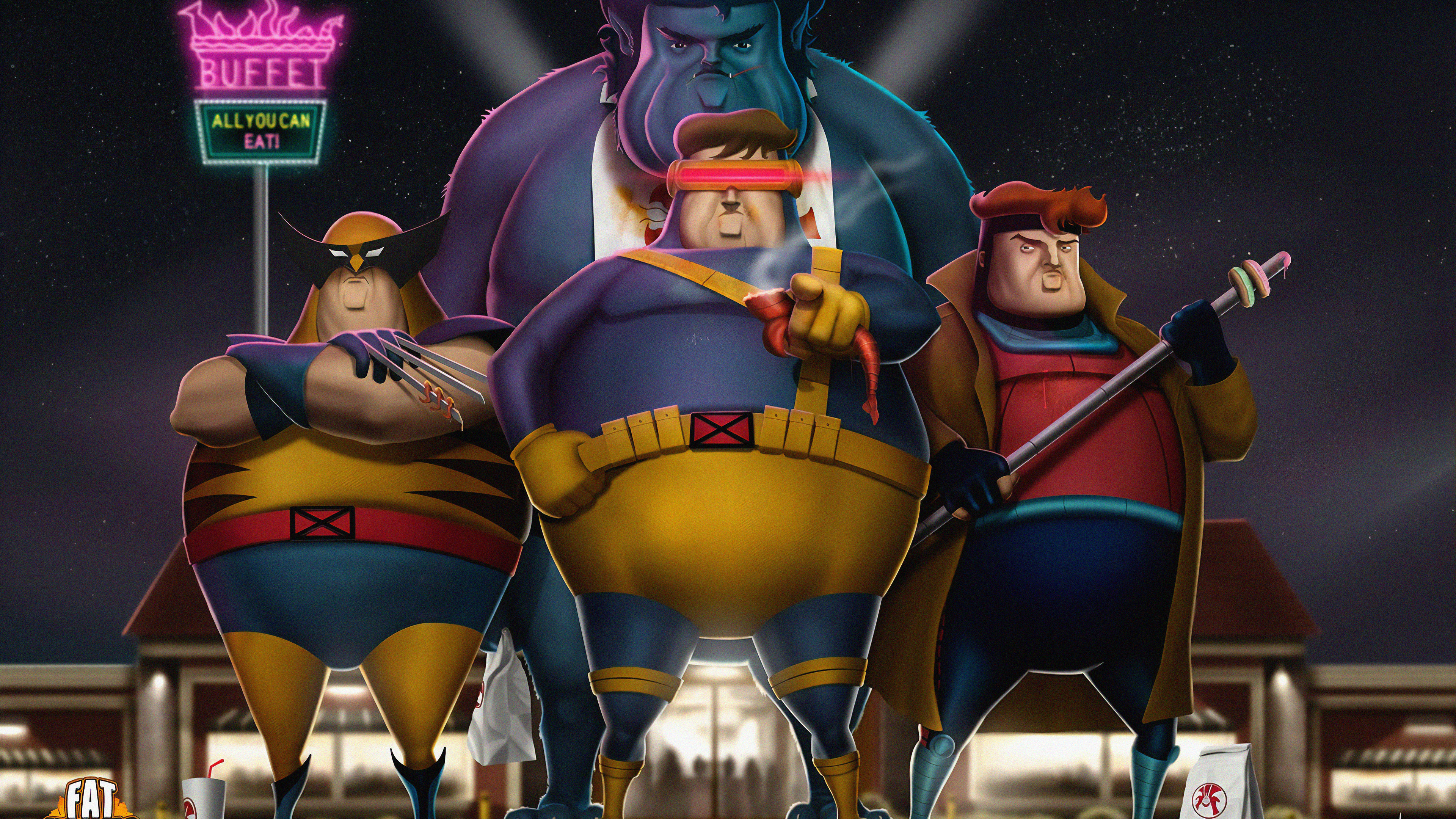 Wallpaper 4k Fat Xmen Team Wallpaper