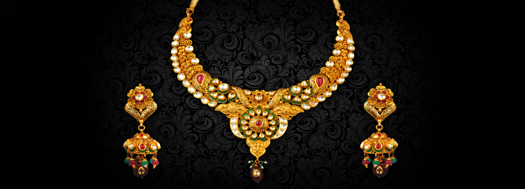 Gold Jewellery. Gold Jewellery, Vintage, Indian Collection, Silver Jewellery, Gemstone