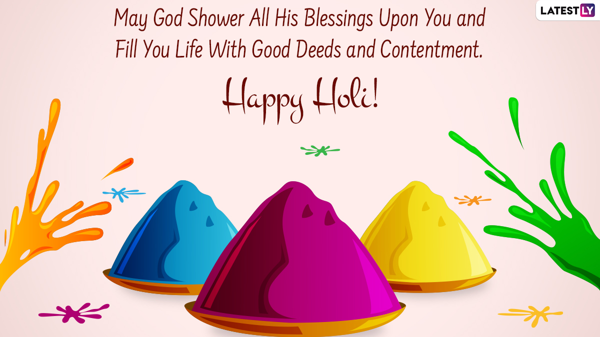 Happy Holi 2022 Wishes & HD Image: Send WhatsApp Stickers, Festive Quotes, Colourful Wallpaper, Sayings and SMS To Family and Friends on Rangwali Holi