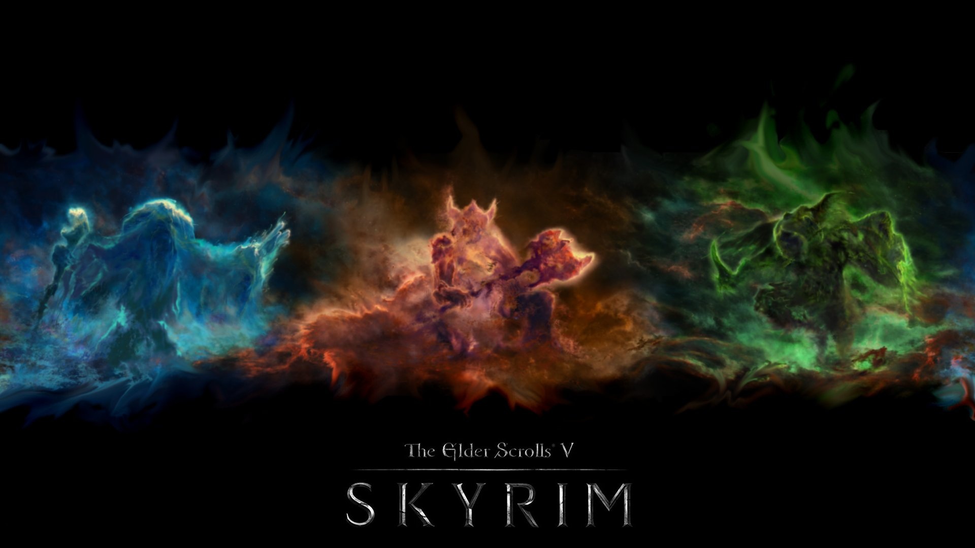Skyrim 3 Character HD 1920x1080 Wallpaper At Skyrim Nexus And Community