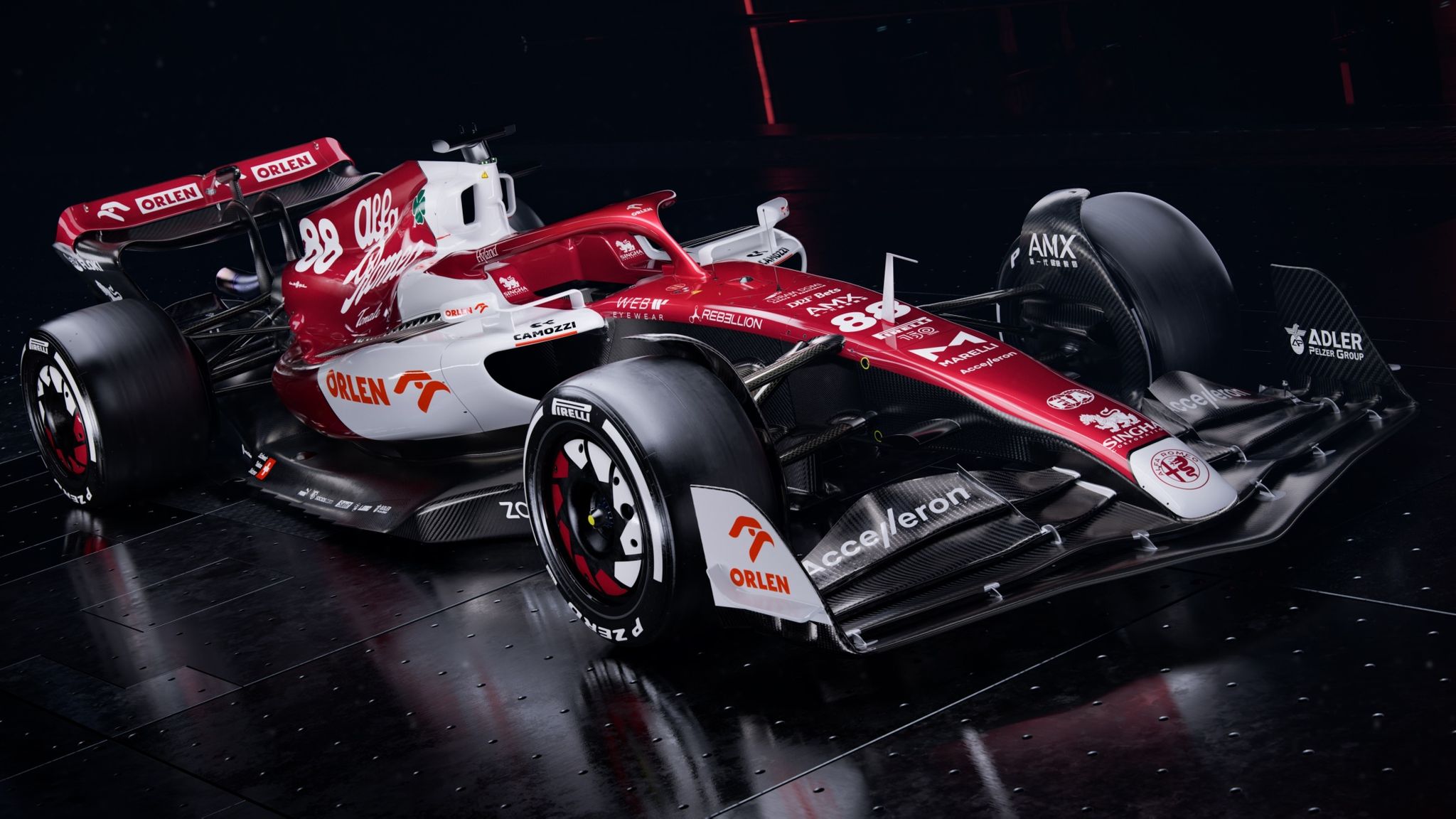 Formula 1: Alfa Romeo Reveal Eye Catching Livery Of Red And White Last Car On 2022 Grid
