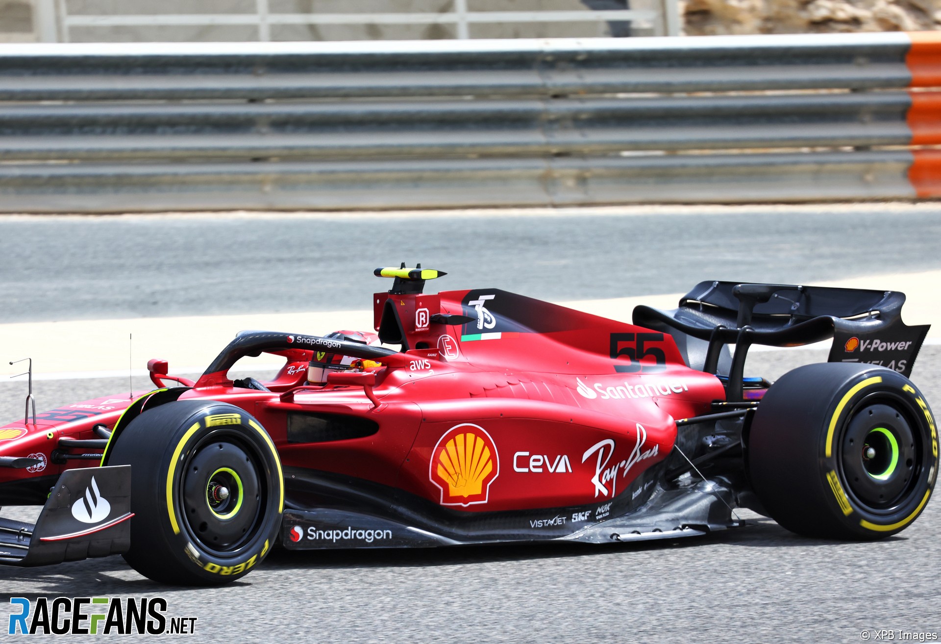 Carlos Sainz Jnr, Ferrari, Bahrain International Circuit, 2022 · RaceFans