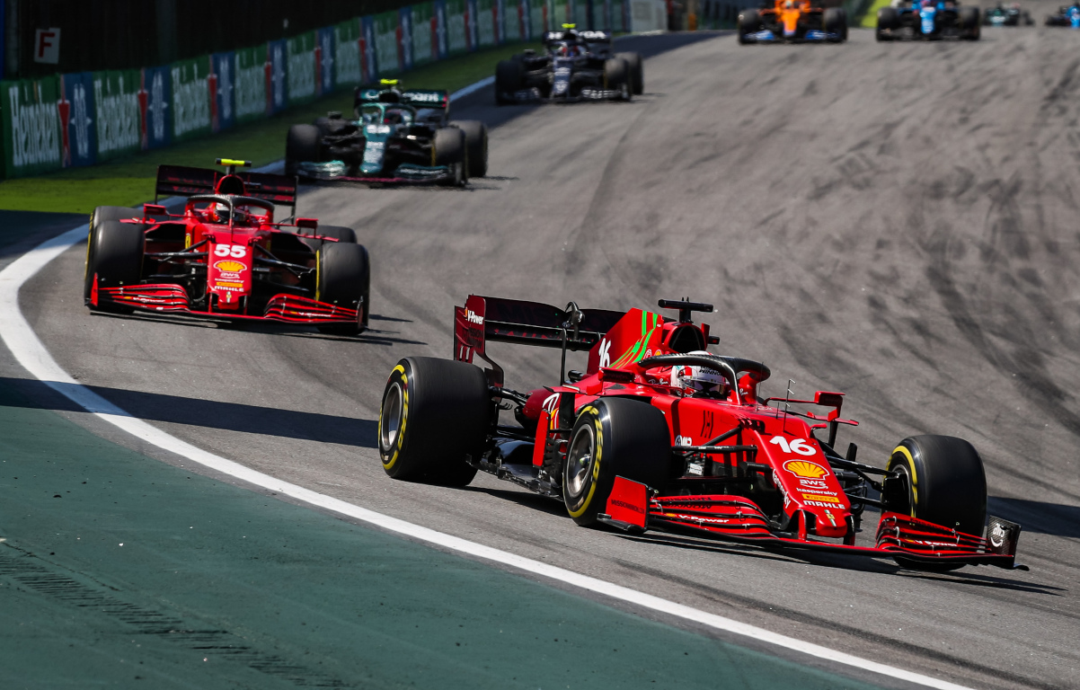 Carlos Sainz quick to downplay suggestions of Ferrari tension in Brazil