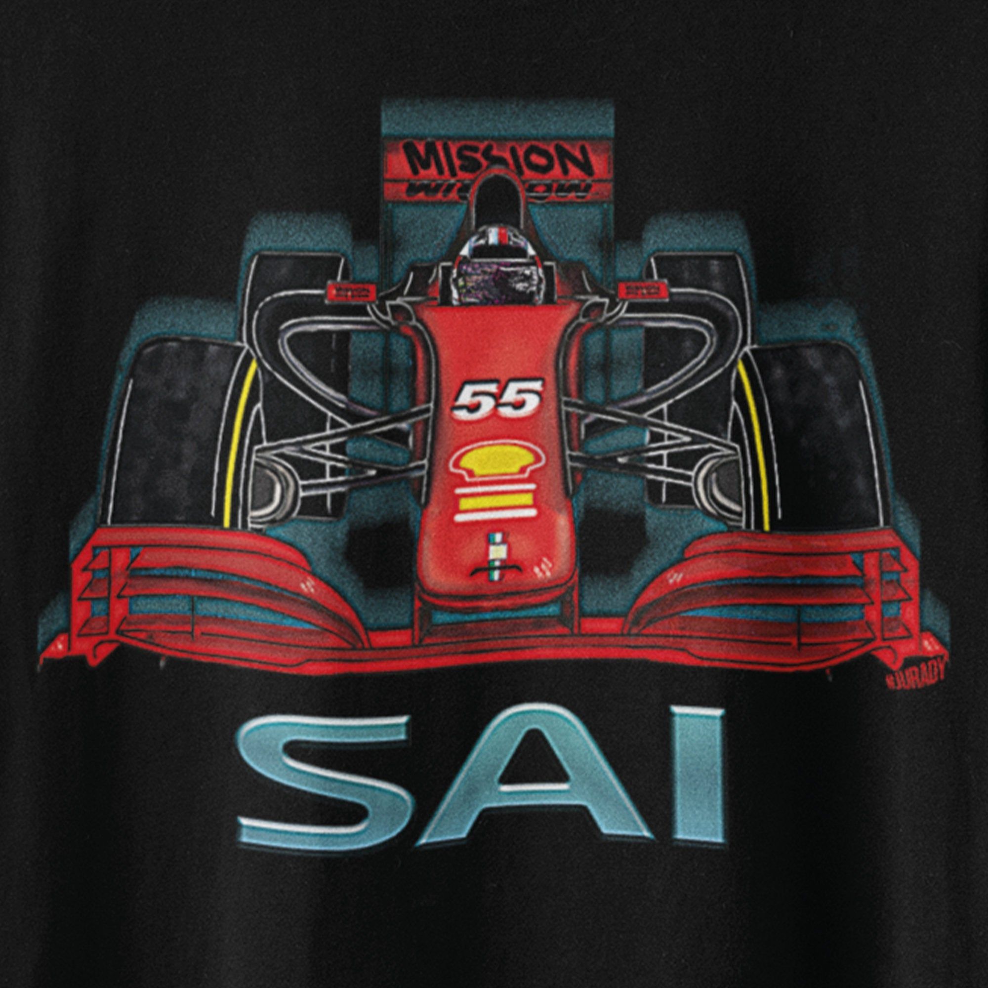 Carlos Sainz Shirt / Ferrari Formula One Car 55 / F1 Art. Etsy. Formula one, Ferrari, Printed fans