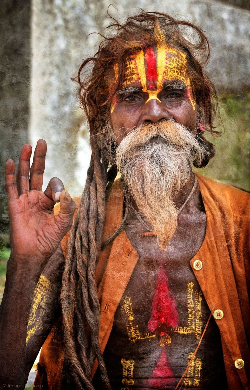 NAGA SADHU by Ignacio Palacios. Portrait, Portrait photography men, People of the world
