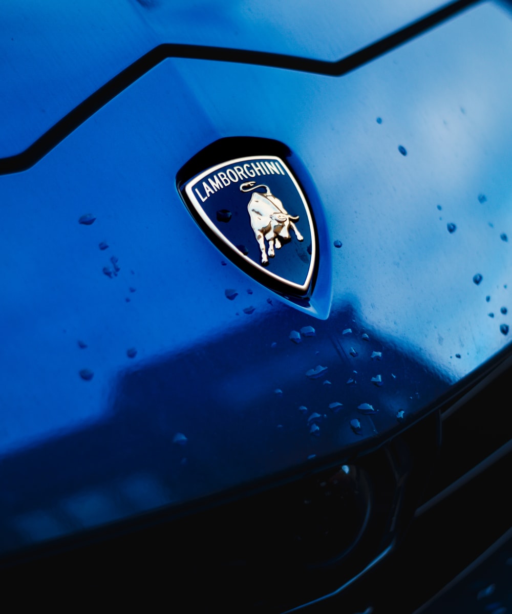 blue and white car logo photo
