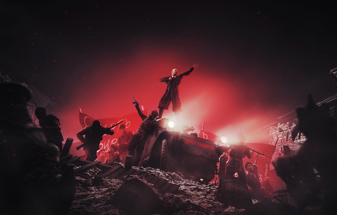 Wallpaper Red, People, Red, Communism, Communism, Lenin, Russia, Russia, Revolution, The Red Army, October, People, Revolution, People, Lenin, Armored car image for desktop, section рендеринг