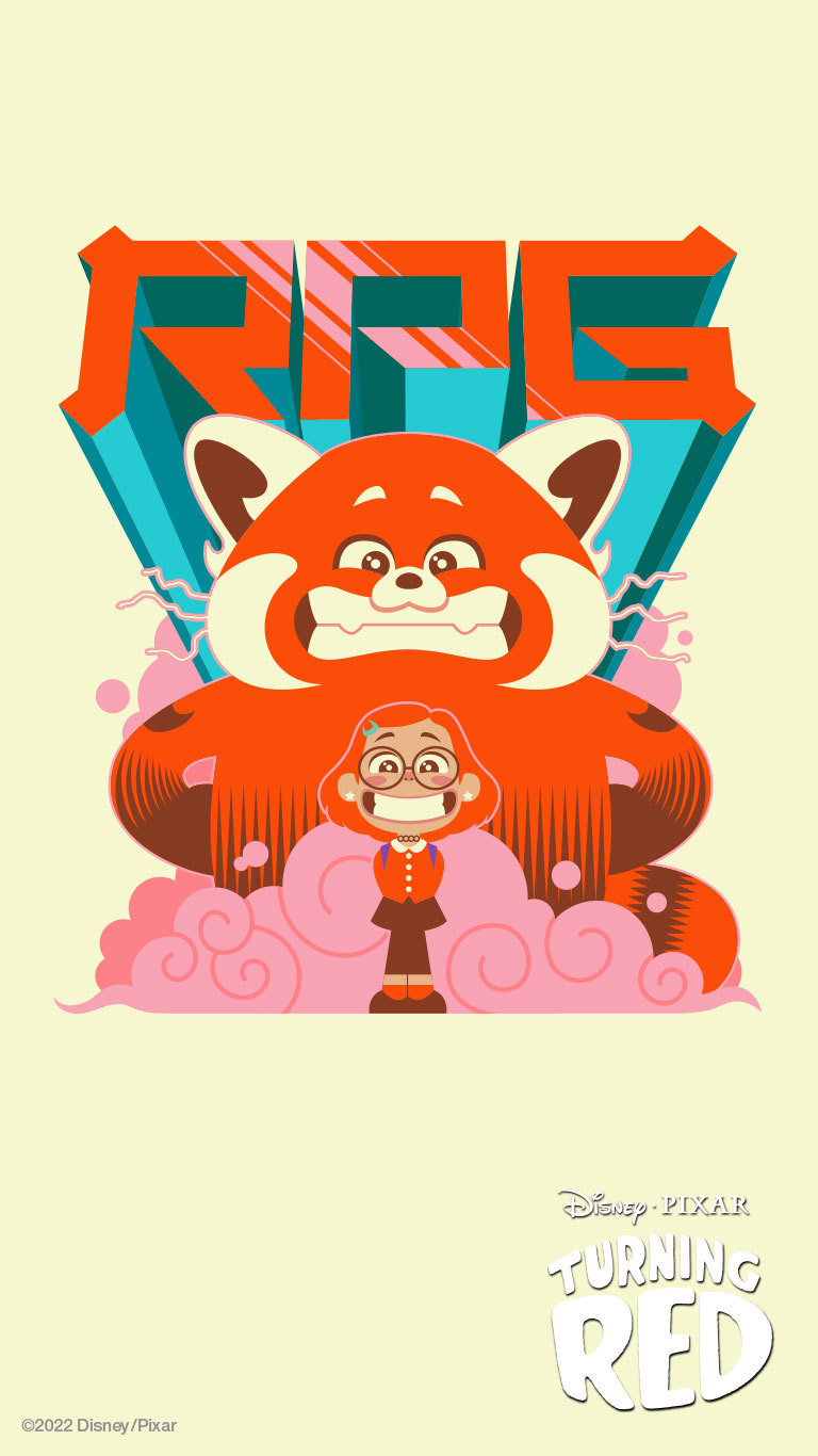 Unleash The Beast With Mobile Wallpapers Inspired By Disney and Pixar's Turning Red