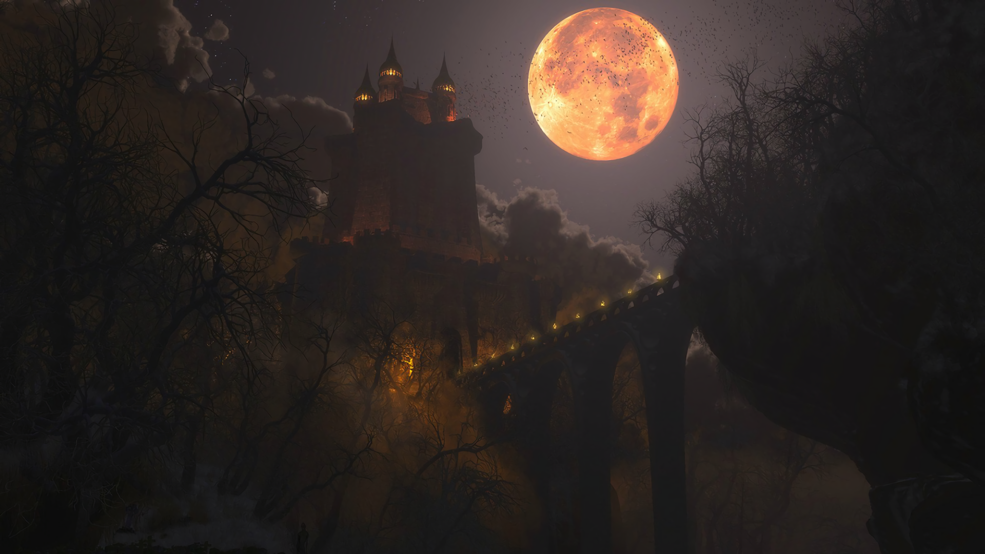Dracula's castle HD Wallpaper and Background Image