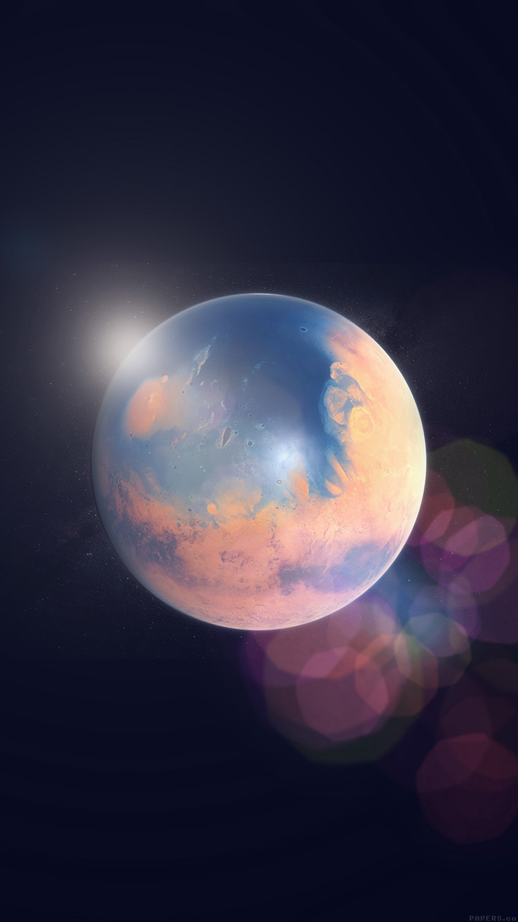 iPhoneXpapers earth planet art illust flare
