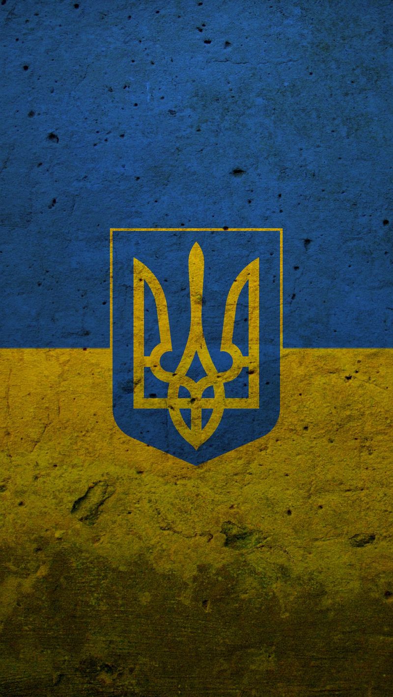 Download Wallpaper 800x1420 Flag, Coat Of Arms, Ukraine, Paint Iphone Se 5s 5c 5 For Parallax HD Background