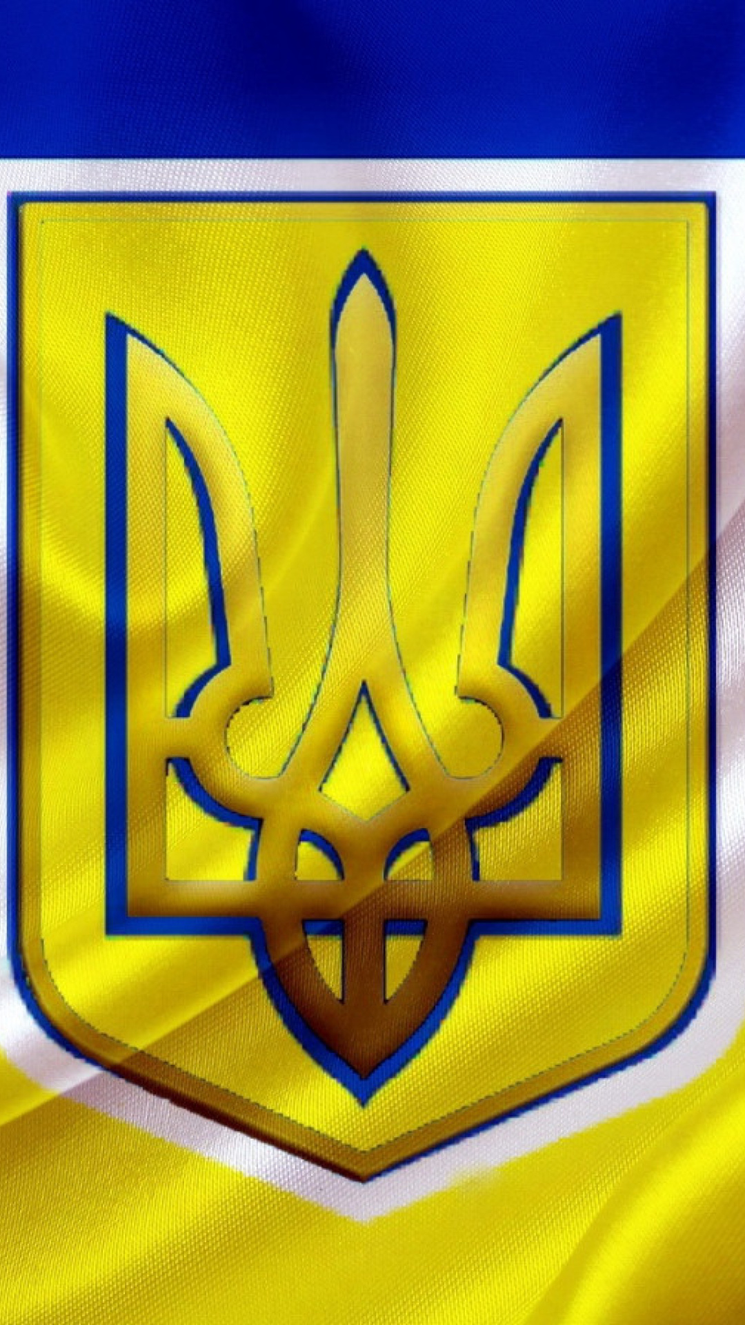 Flag and Coat of arms Of Ukraine Wallpaper for iPhone 6 Plus