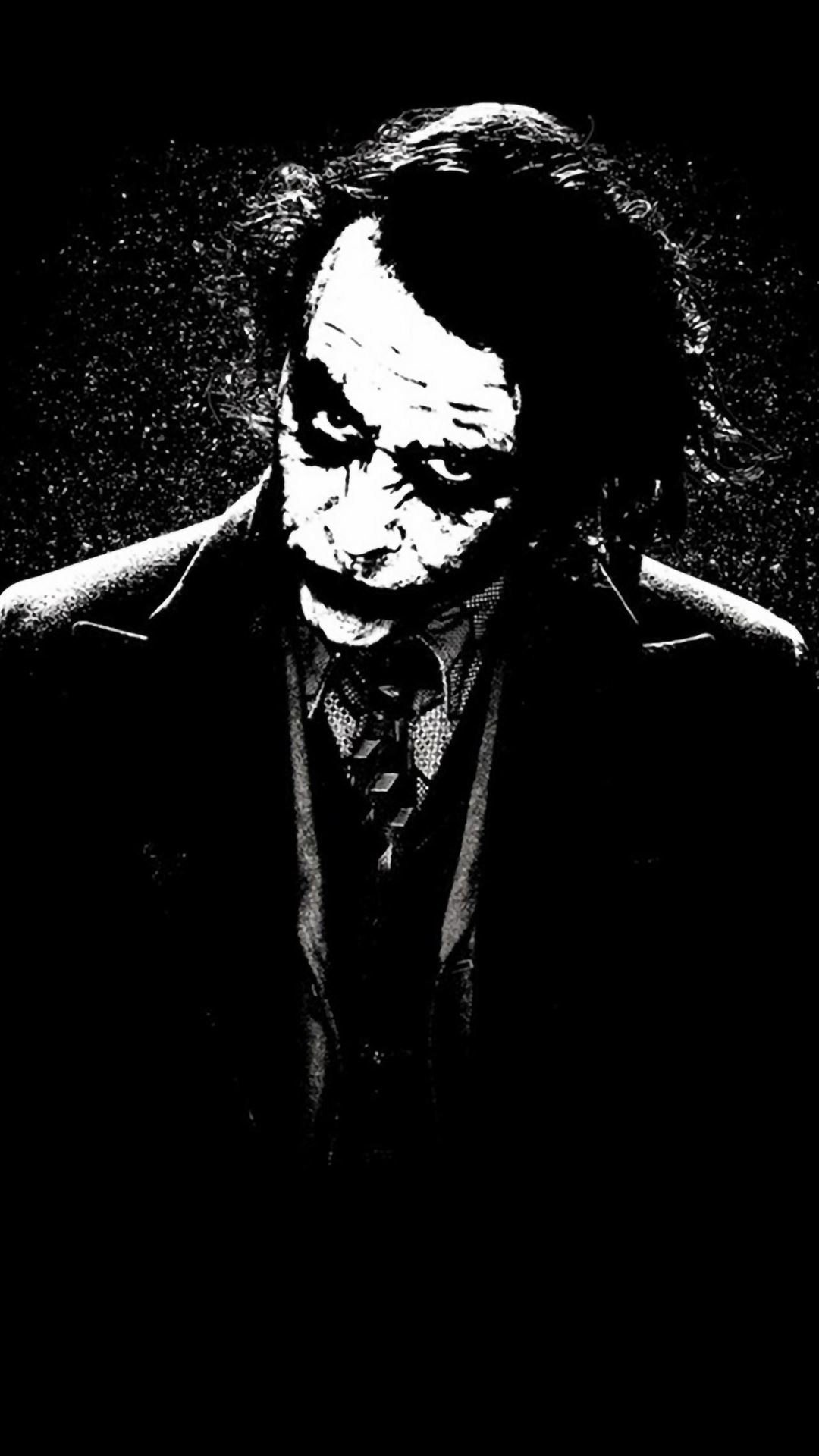 The Joker Batman Black White Painting Art iPhone Wallpaper Free Download