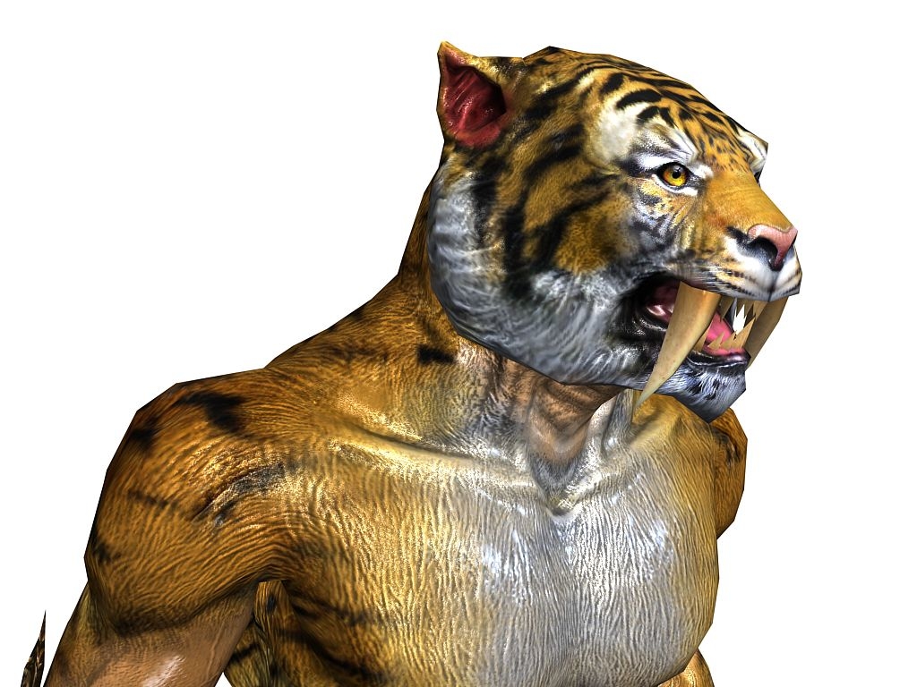 Saber Tooth Tiger Humanoid