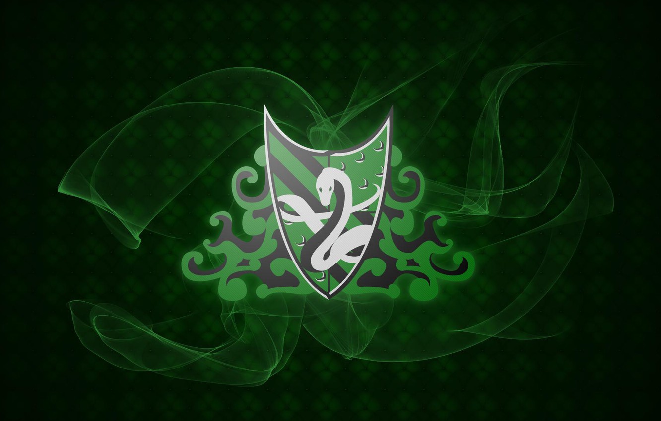 Wallpaper snake, haze, emblem, snake, Harry Potter, harry potter, Slytherin, faculty, Slytherin image for desktop, section разное