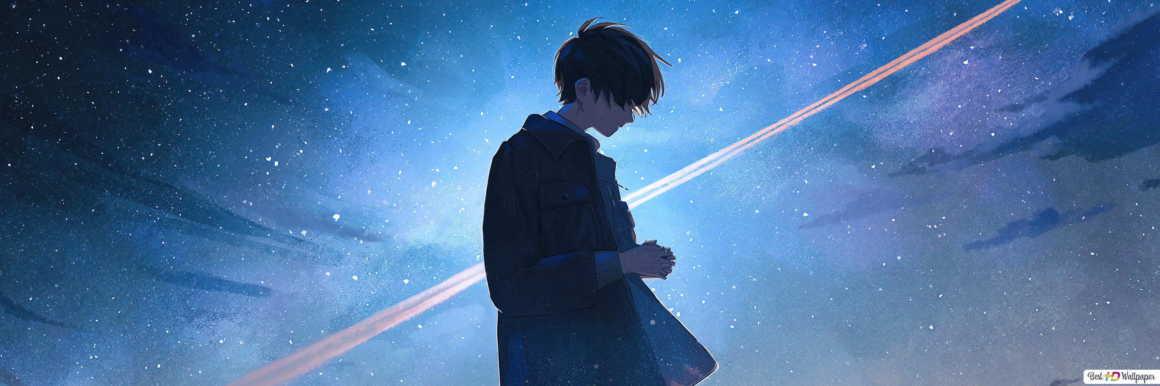 Alone Anime Boy HD wallpaper download