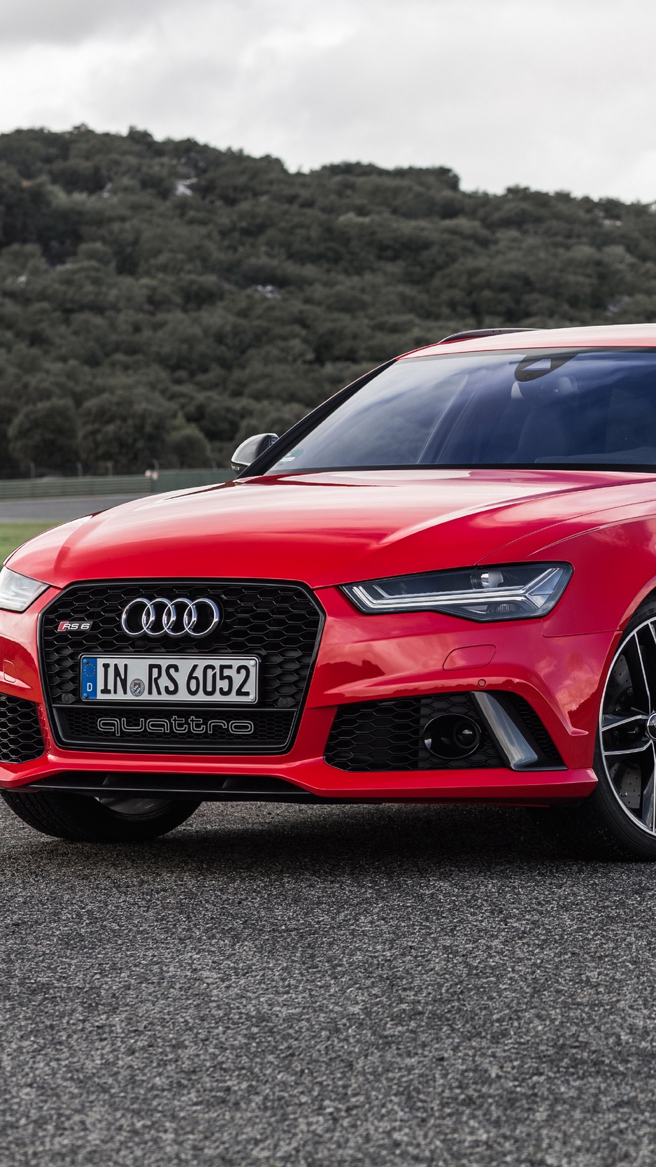 Wallpaper Audi, Avant, Rs6, Side View, Red