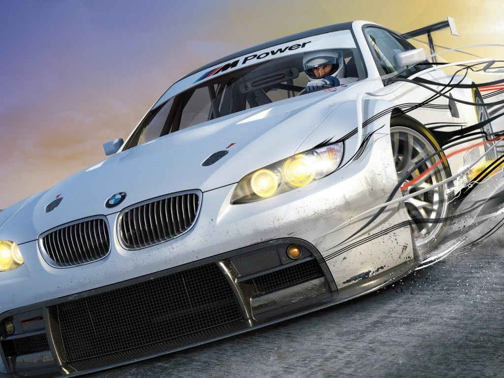 Bmw Drift Car HD Wallpaper for Desktop and Mobiles 1024x768