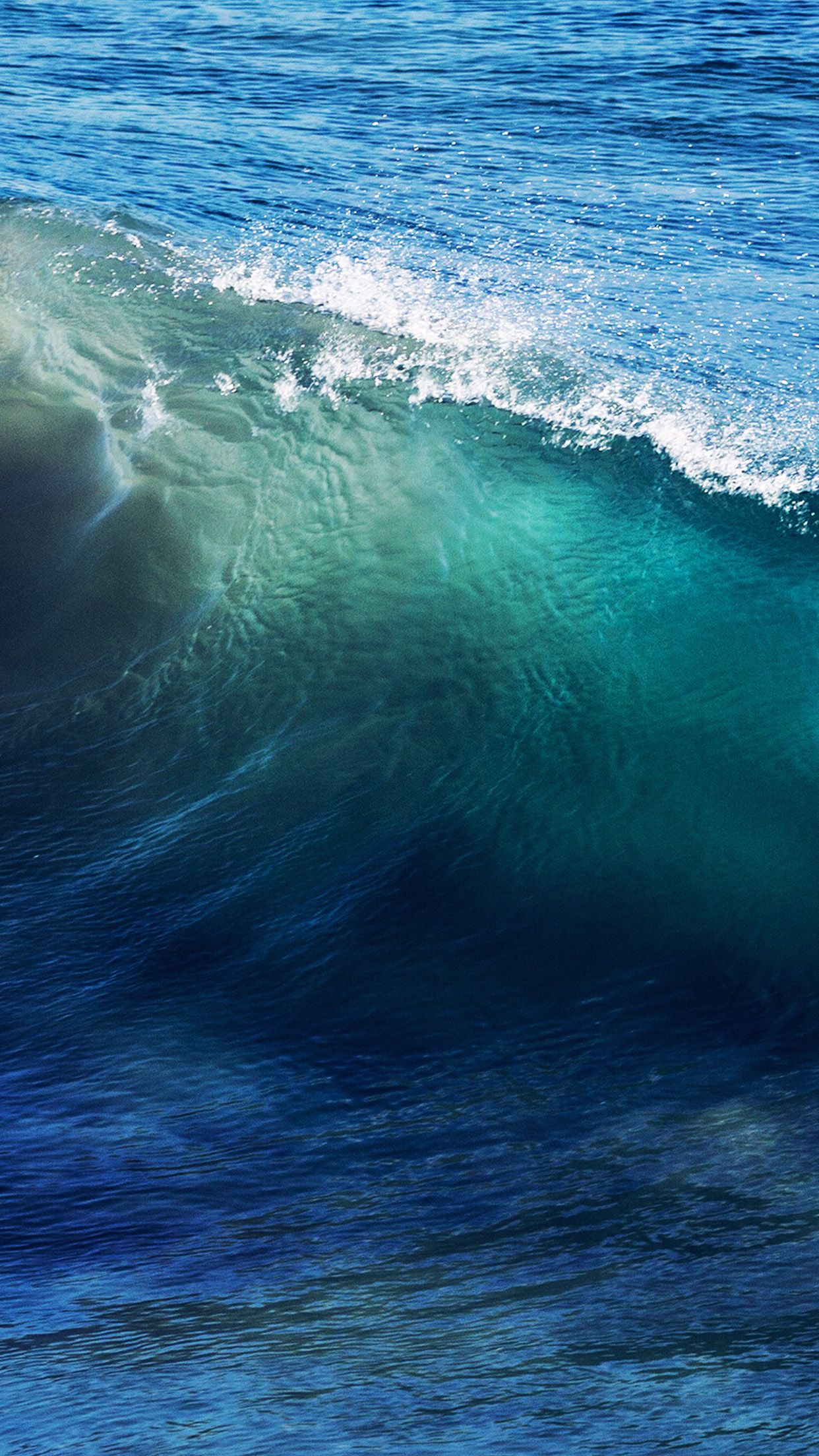 Wave Sea Ocean Summer Blue Wallpaper