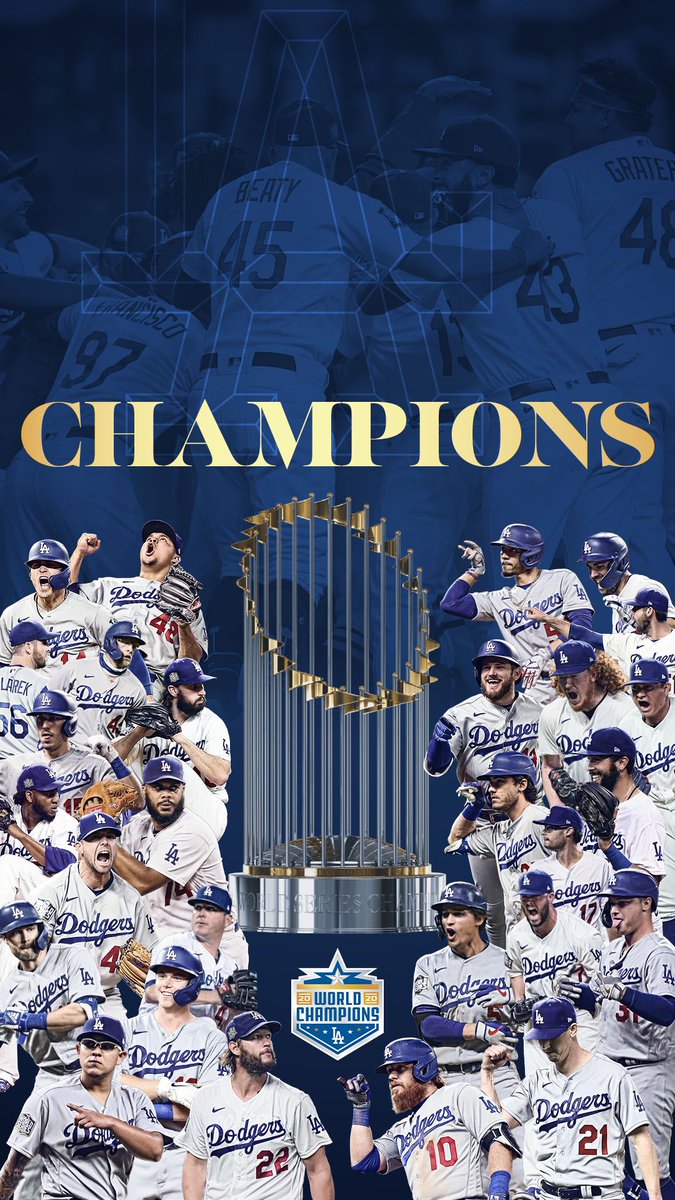 Los Angeles Dodgers your wallpaper, champs. #WallpaperWednesday