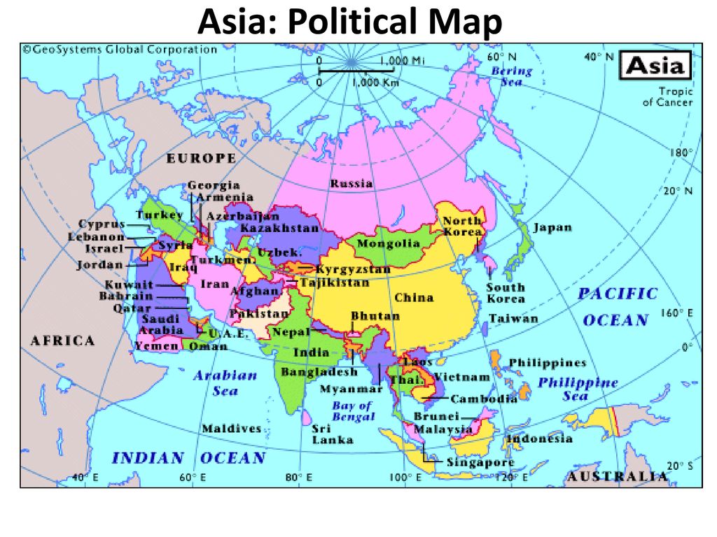 Asia: Political Map. Asia: Political Map