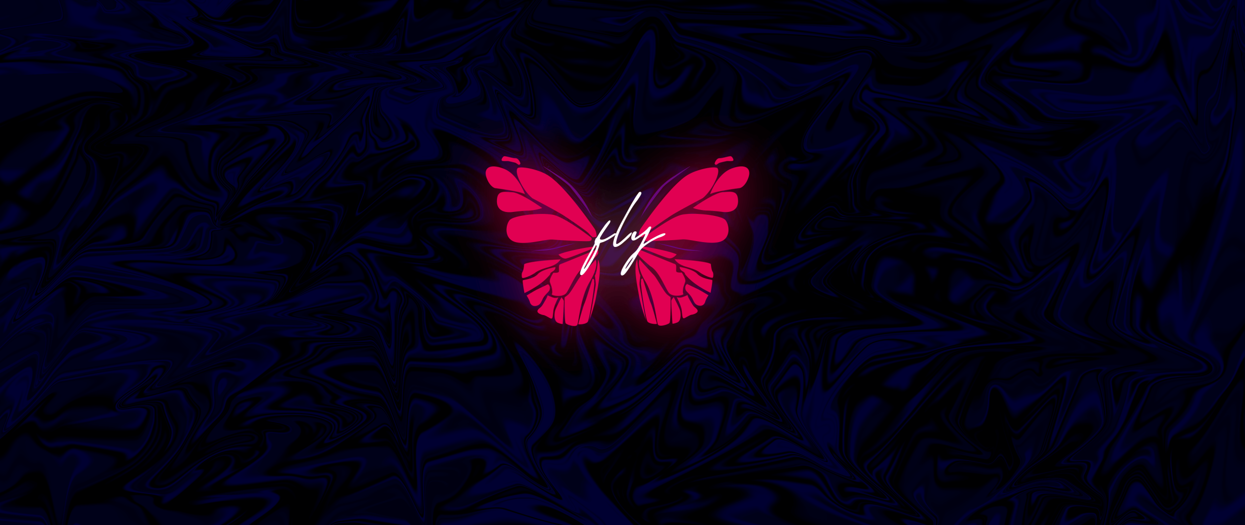 Butterfly Wallpaper 4K, Neon, Glowing, Dark background, AMOLED, Fantasy