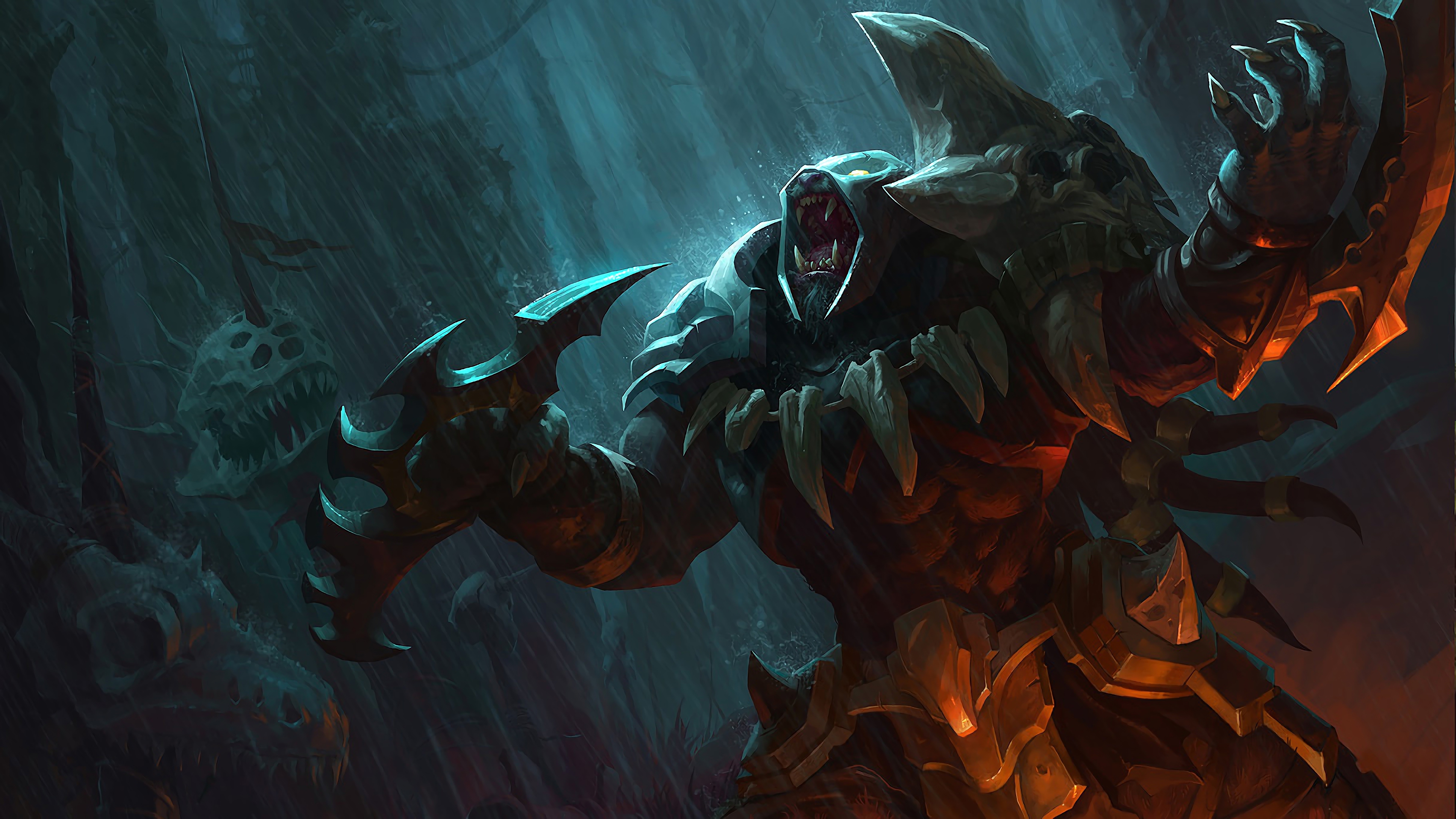 Headhunter Rengar LoL Splash Art League of Legends 4K