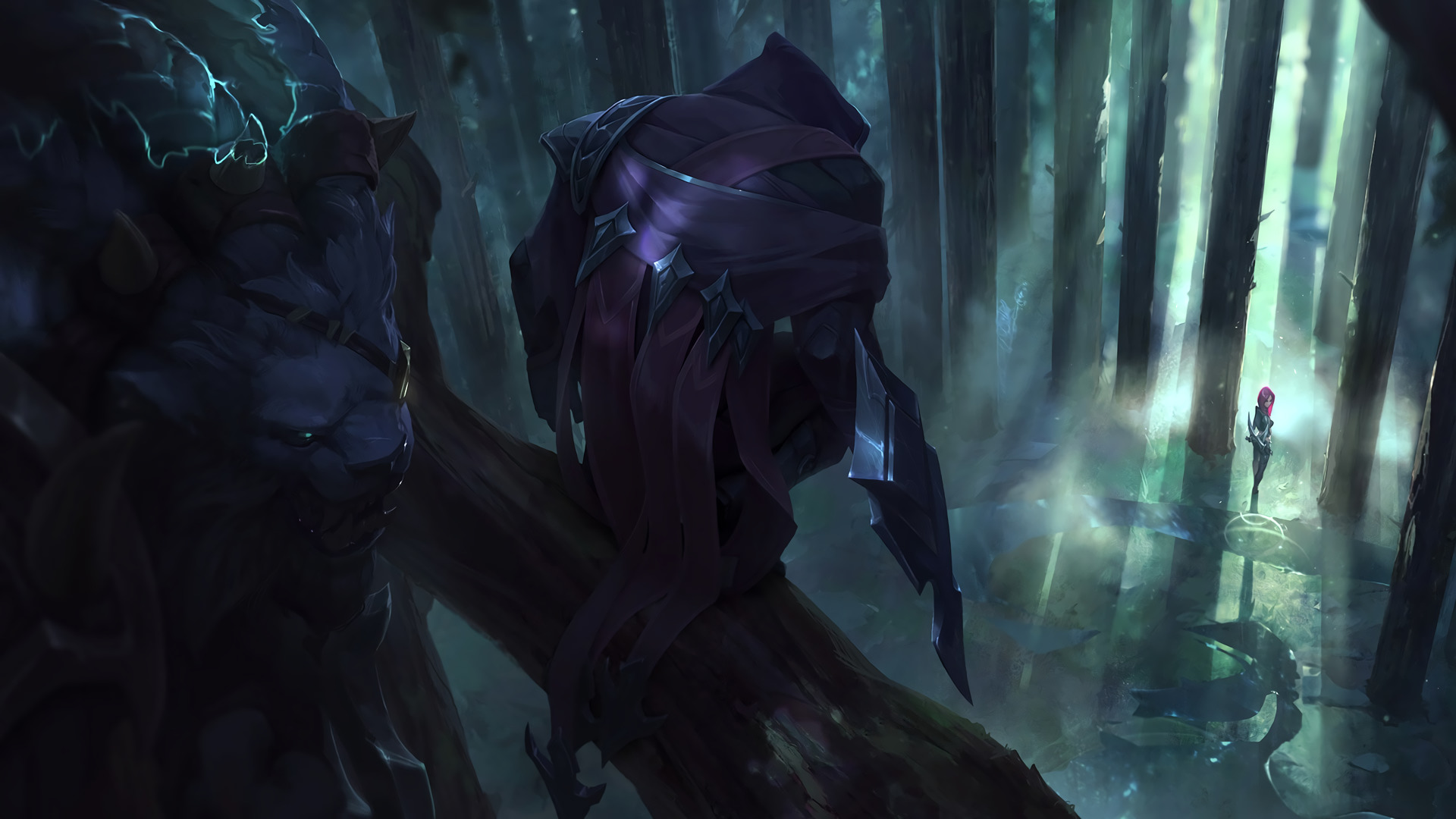 Rengar, Talon (League of Legends), League of Legends, Forest, Katarina ( league of legends) Wallpaper HD / Desktop and Mobile Background