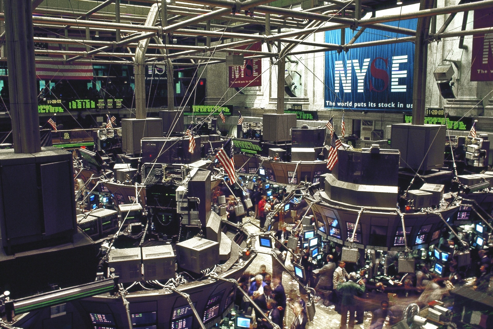 Download free photo of Nyse, new york stock exchange, floor, business, commerce