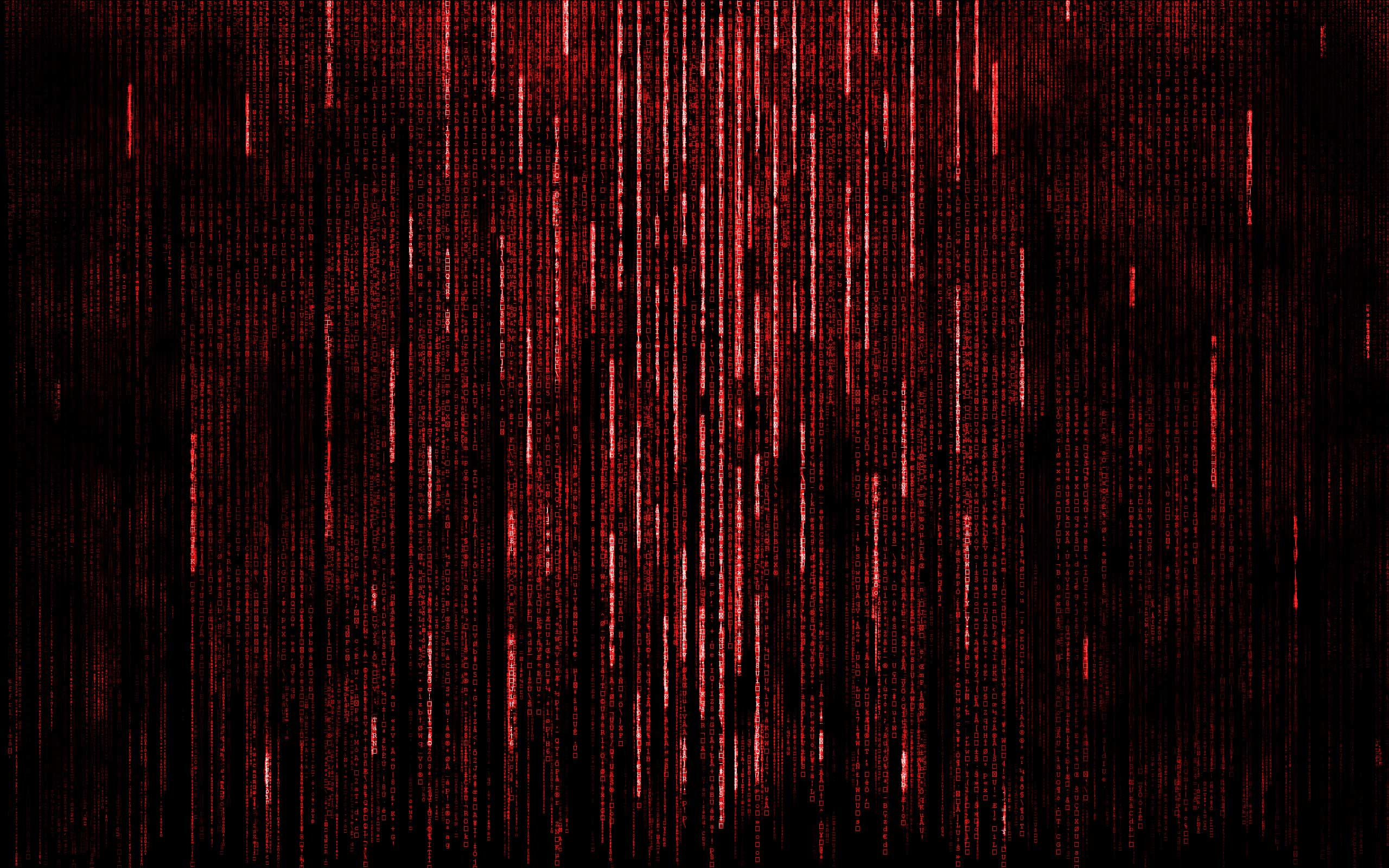Red Matrix Code Android Wallpaper 52y01