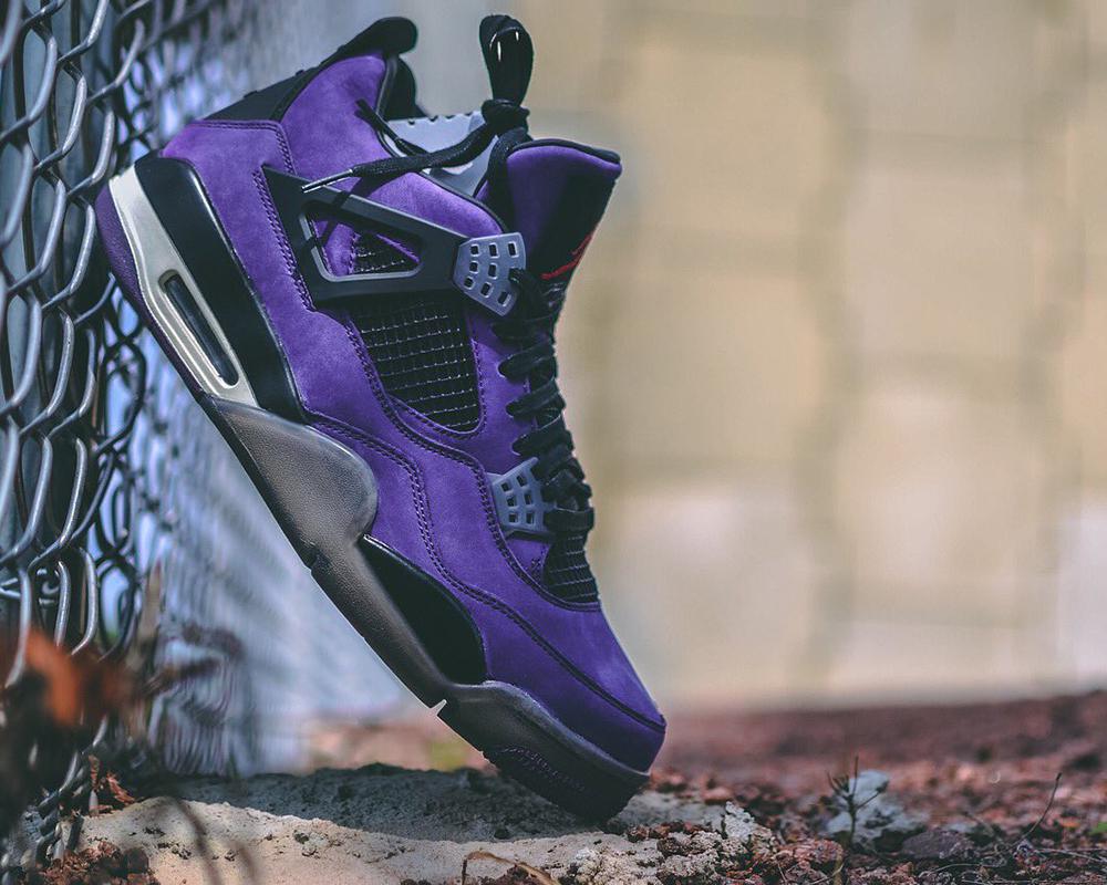 First Picture of the purple “Cactus Jack” Travis Scott x Air Jordan 4