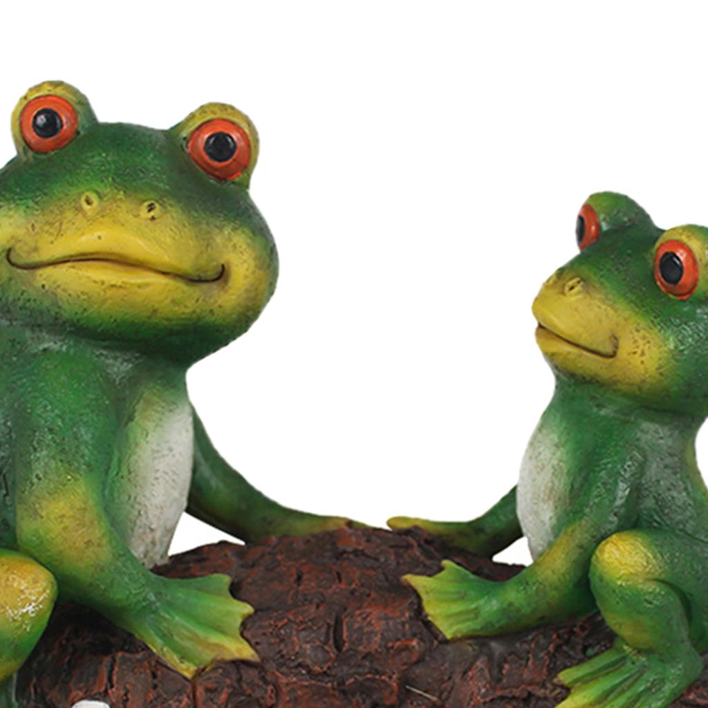 Buy Frog on Bridge Resin Garden Statue Figurine Decor Lawn Backyard Villas at affordable prices