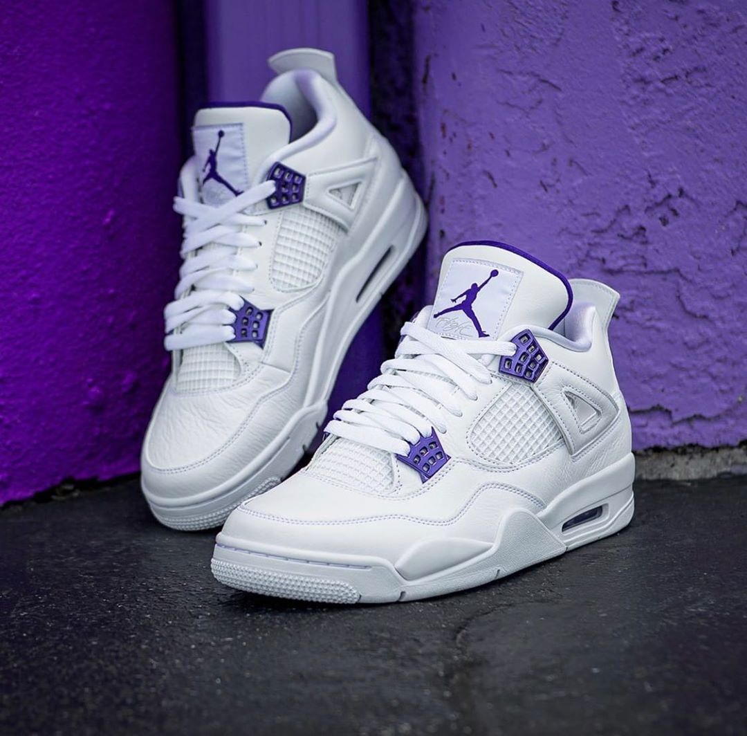 SneakerAlert - #RESTOCK Air Jordan 4 'Purple Metallic' Mens: GS