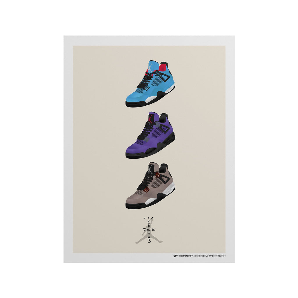 Air Jordan 4 x Travis Scott: 'Cactus Jack' Pack Poster