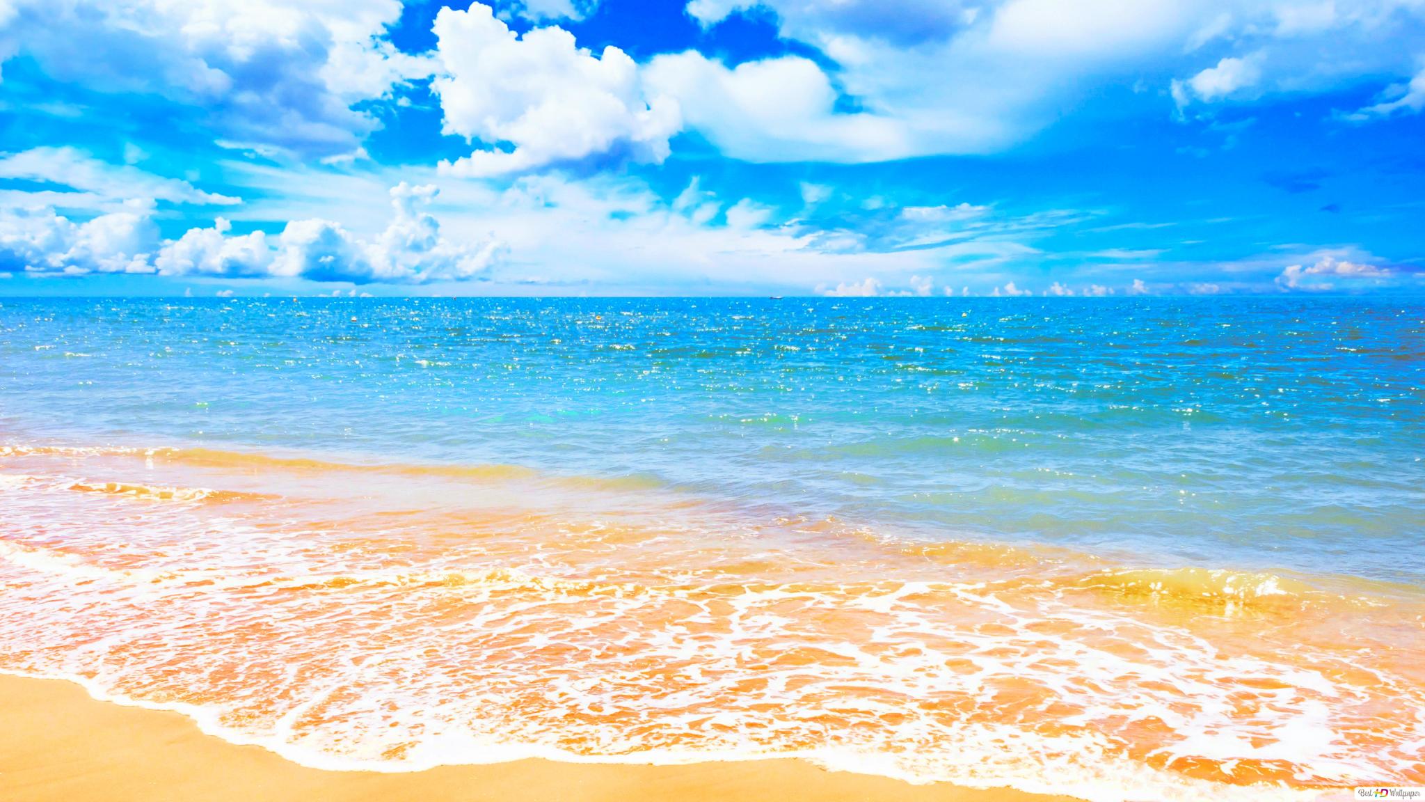 Beautiful Blue Ocean HD wallpaper download