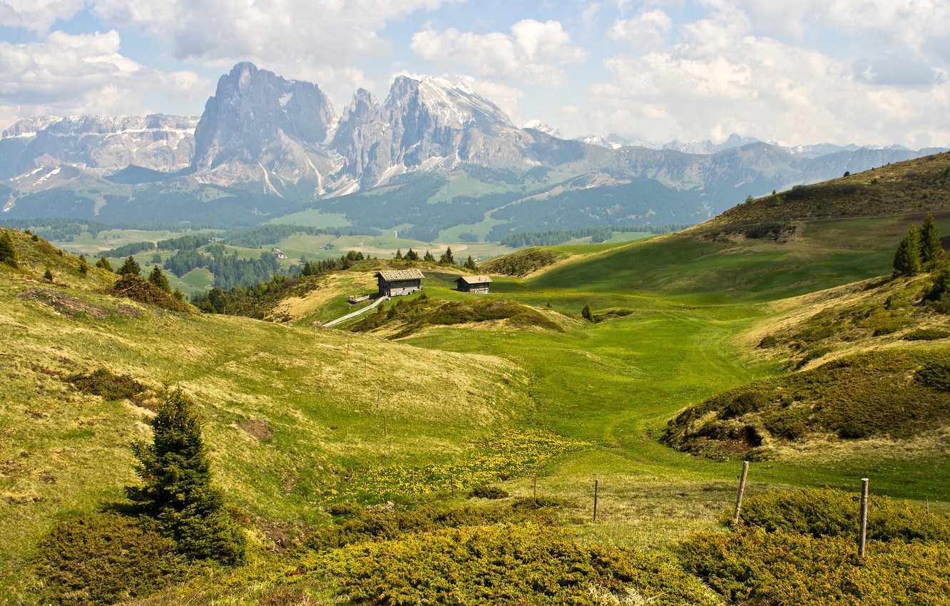 Wallpaper summer, mountains, The Dolomites image for desktop, section пейзажи
