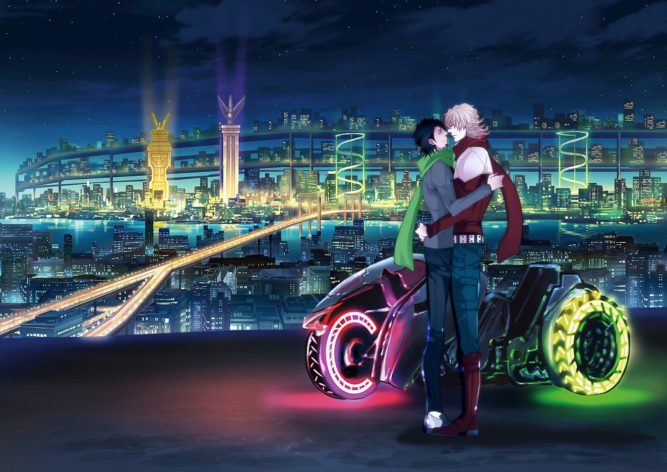 Download Wallpaper, Download cityscapes yaoi anime anime boys tiger and bunny motorbikes 1323x935 wallpaper Animals HD Wallpaper, Hi Res Animals Wallpaper, High Definition Wallpaper
