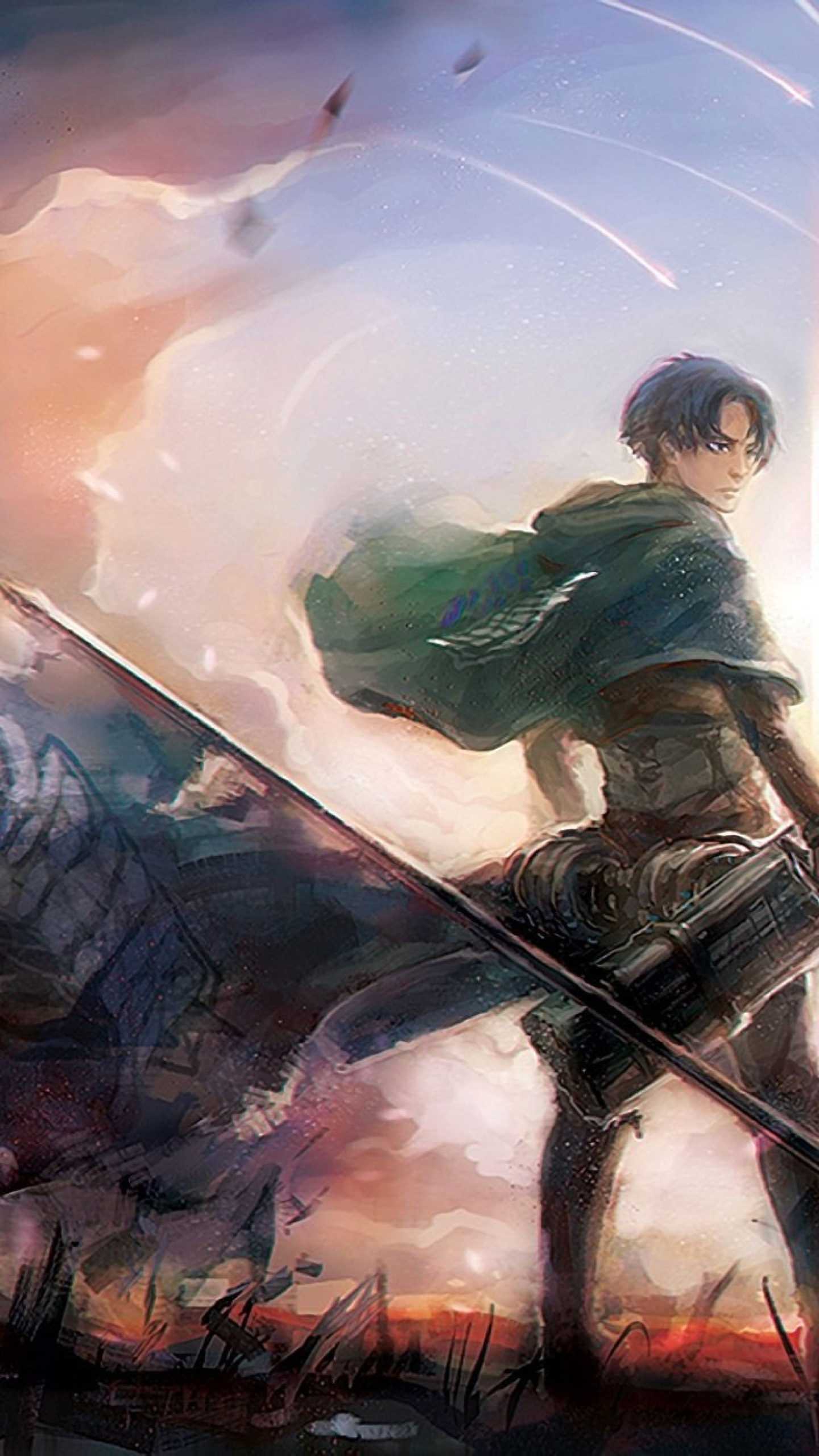 Levi Attack On Titan Phone Wallpapers - Wallpaper Cave
