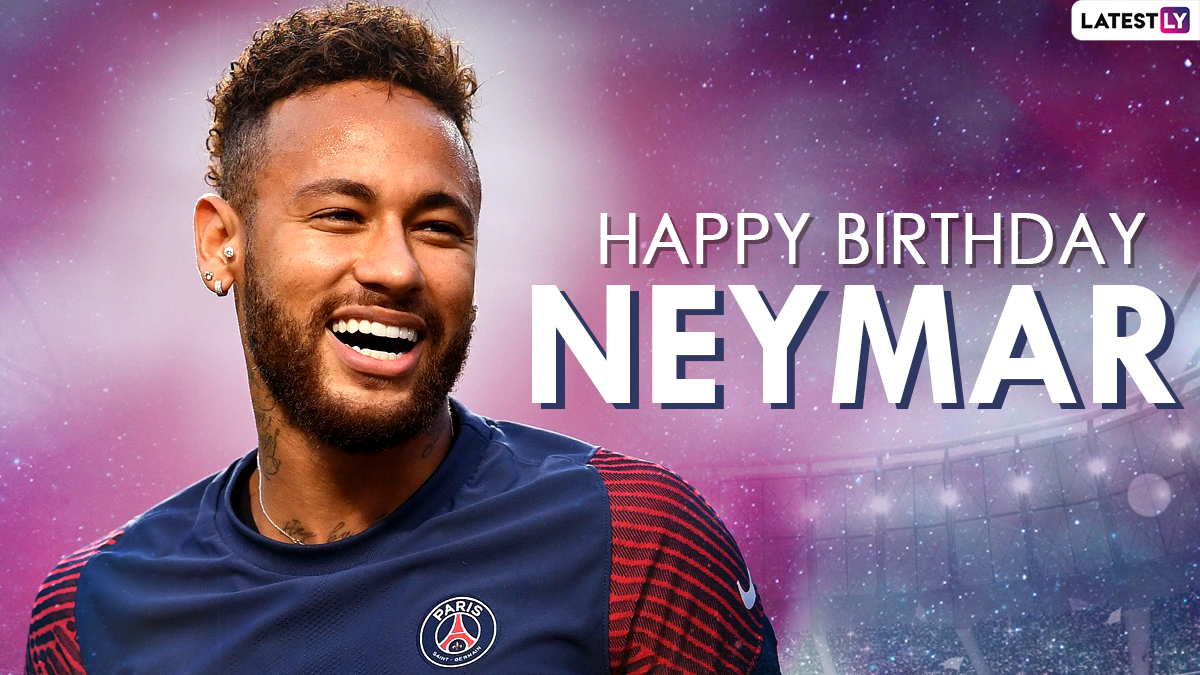 Neymar Jr Image & HD Wallpaper for Free Download: Happy Birthday Neymar Greetings, HD Photo in Brazil and PSG Football Jersey and Positive Messages To Share Online. ⚽ LatestLY