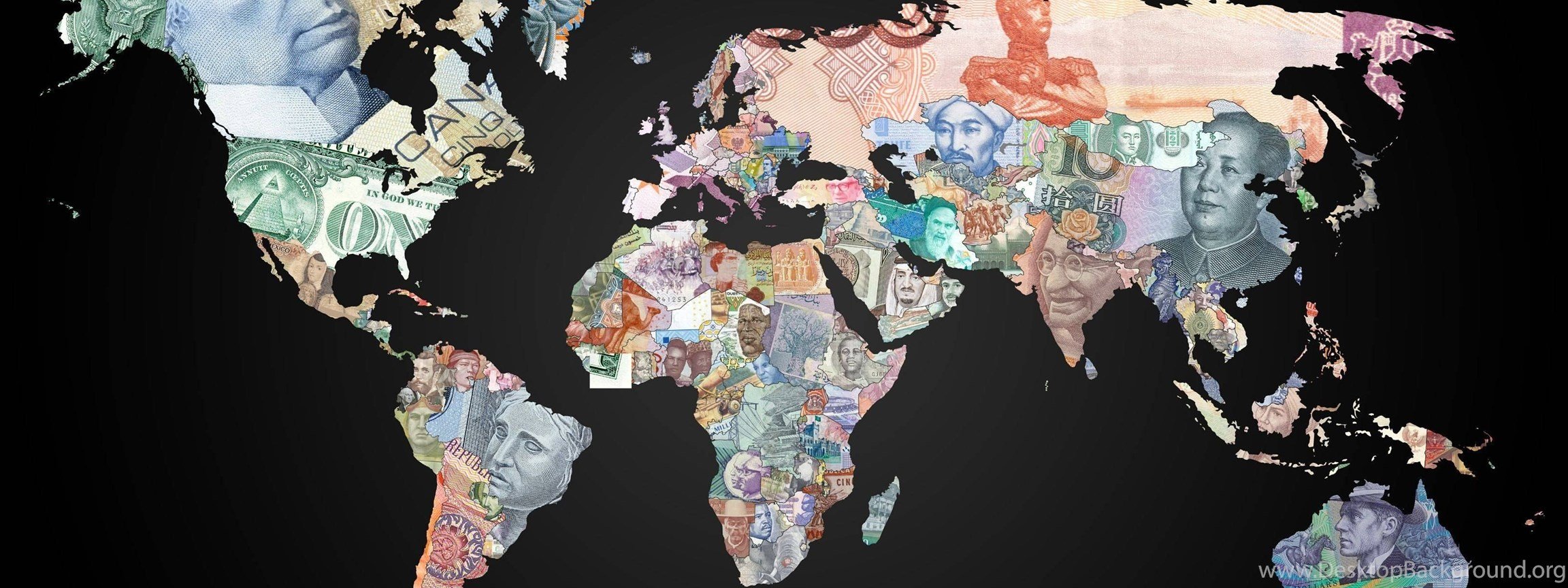 Money World Map Wallpaper 3240x2160 Desktop Background
