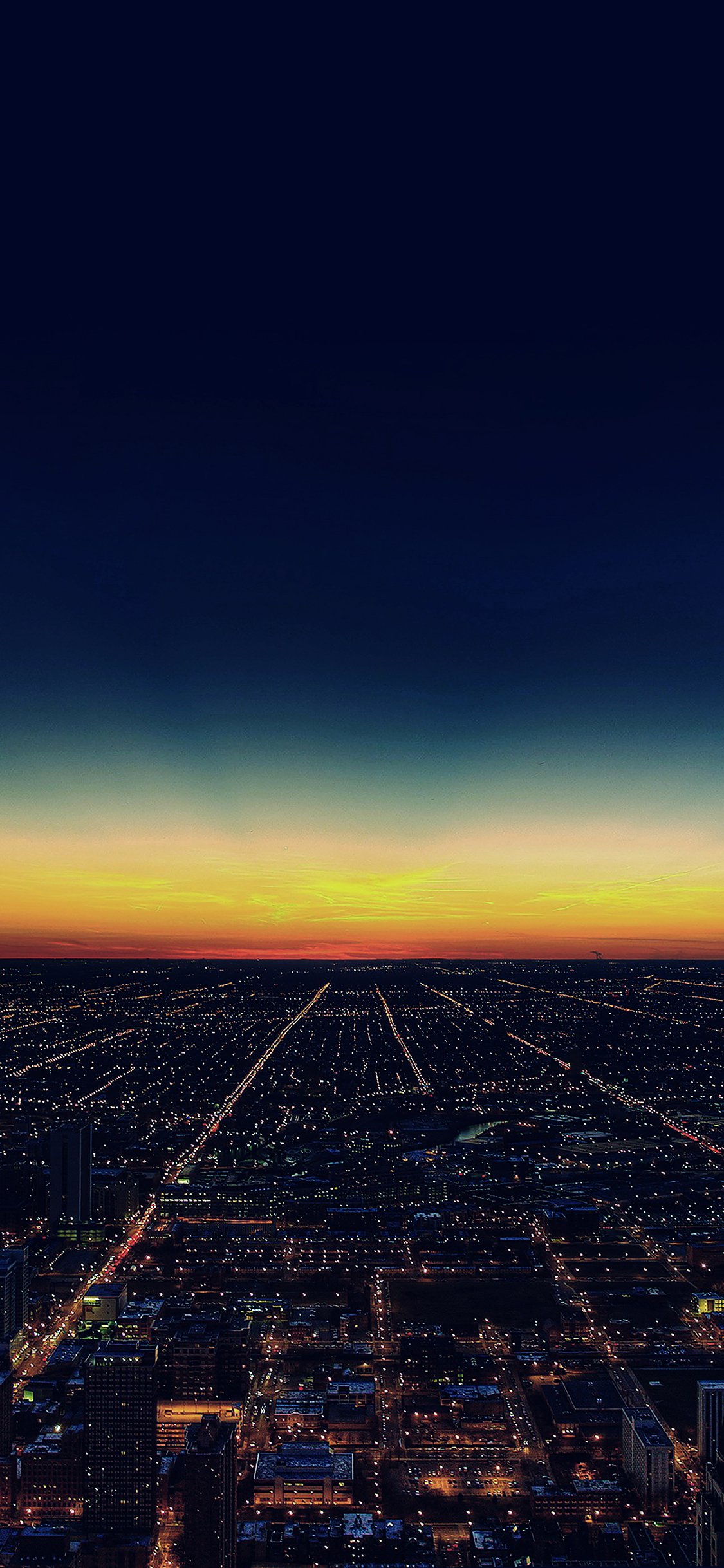 Sunset city iPhone X Wallpaper Free Download
