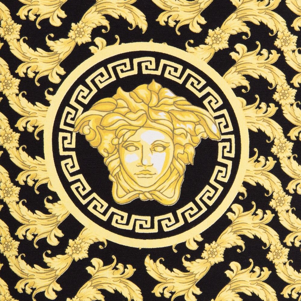 Details about Versace Medusa Gold Vinyl Sticker Decal *3 sizes. Versace wallpaper, Chanel wall art, Gold versace wallpaper