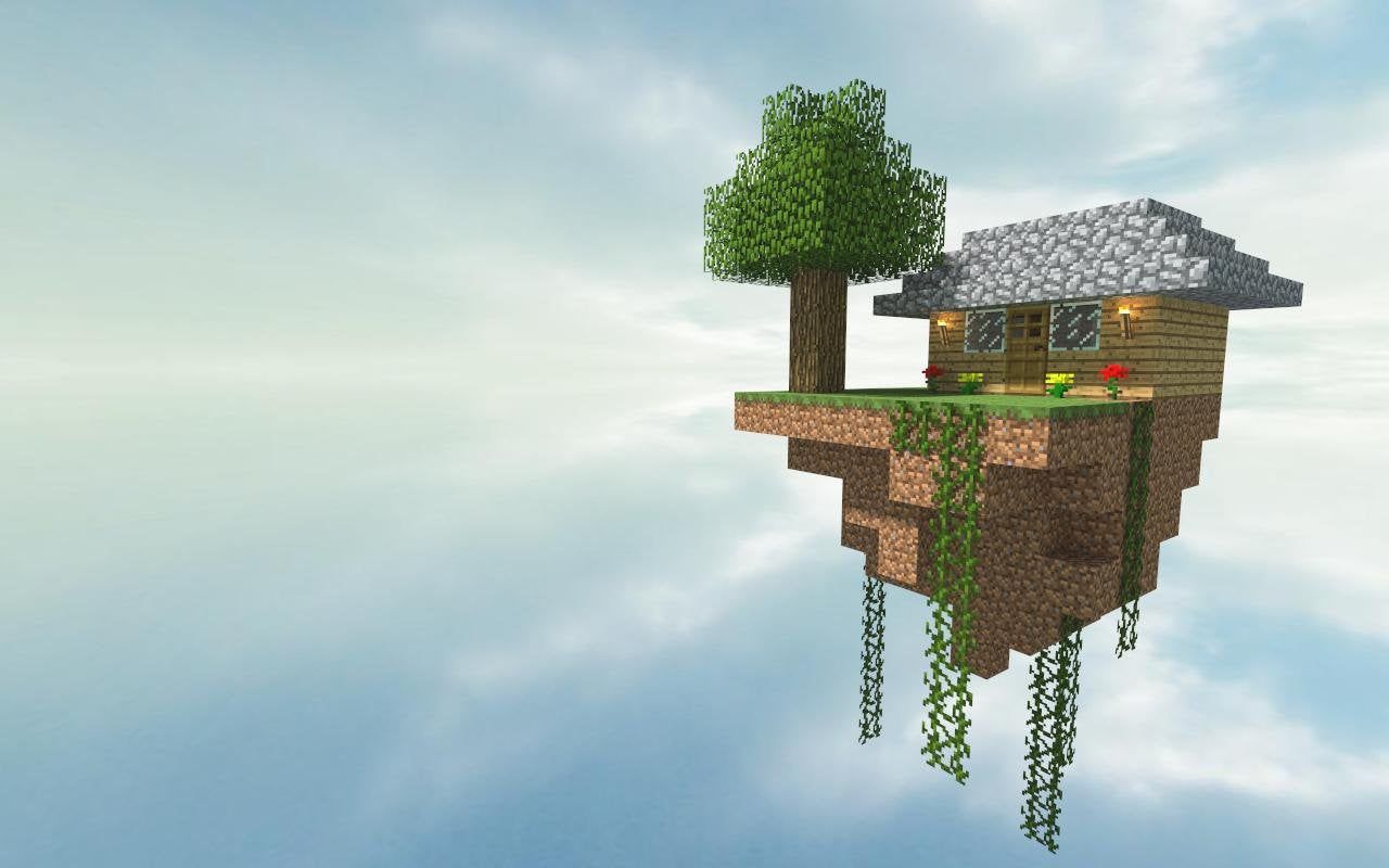 Skyblock Wallpaper Free Skyblock Background