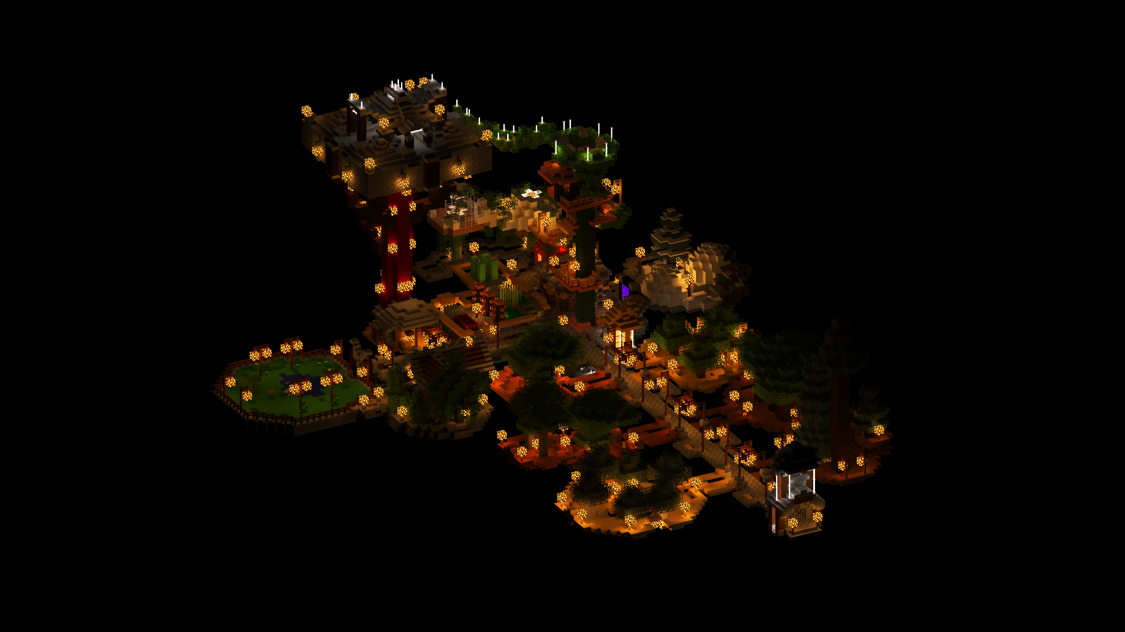 We turned our Survival Skyblock into a Wallpaper (Wallpaper engine): chunky