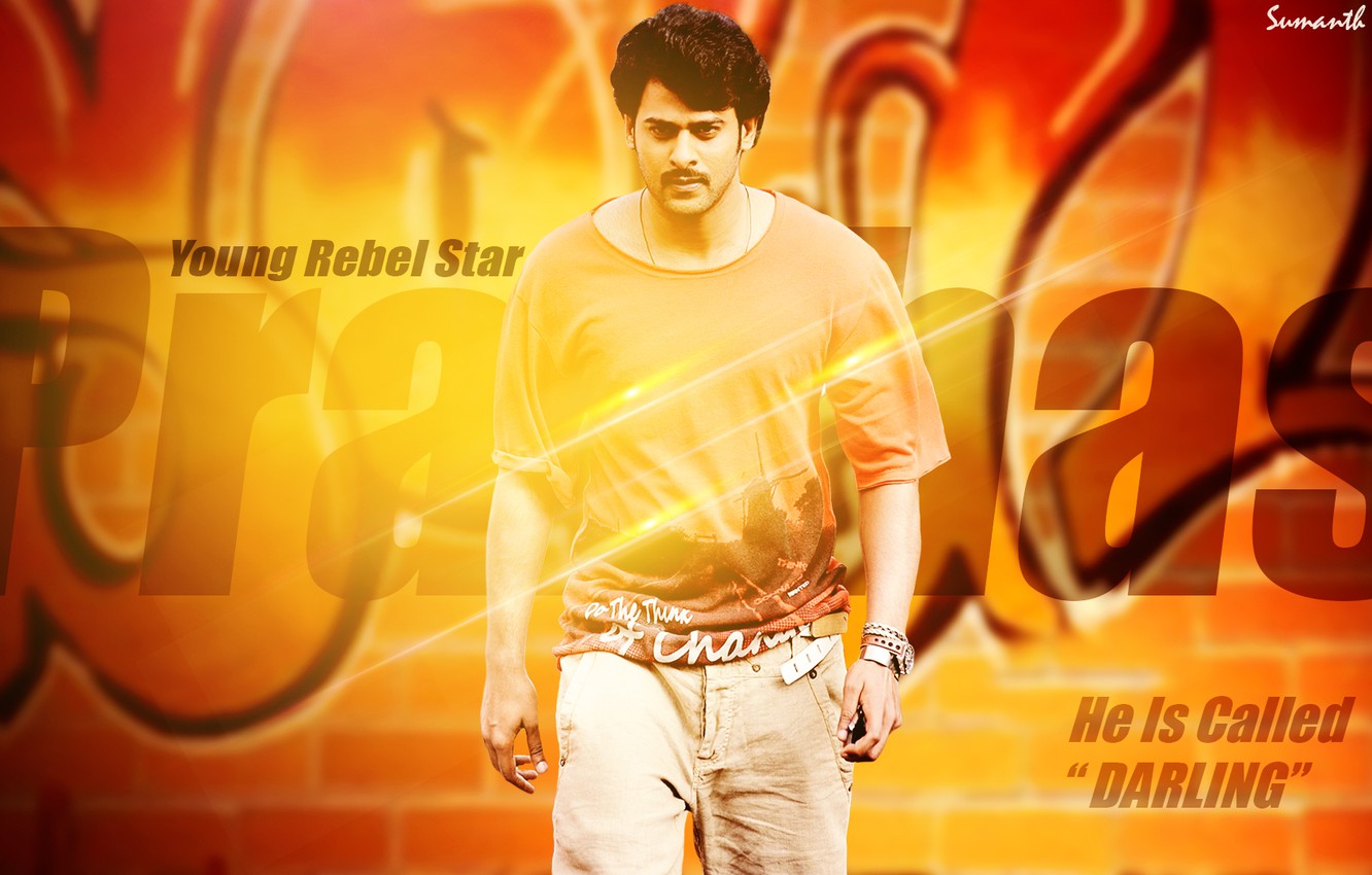 Wallpaper abstract, graffiti, actor, films, abstraction, movies, rebel, darling, prabhas image for desktop, section мужчины